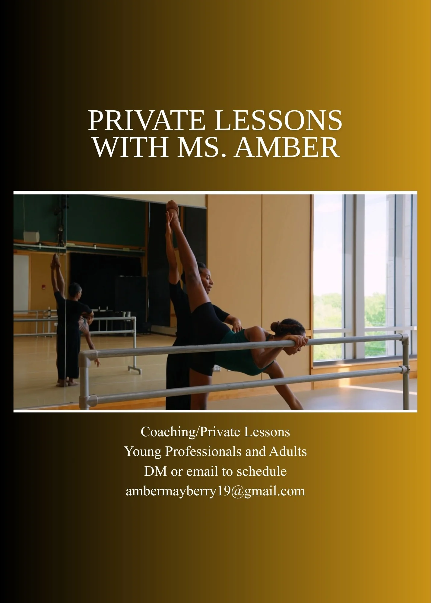 PRIVATE LESSONS WITH MS. AMBER
