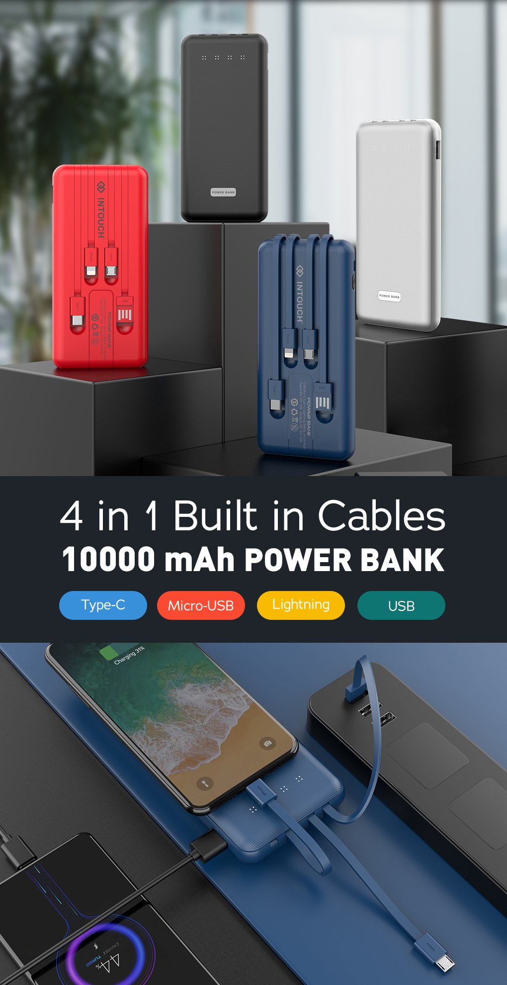 Intouch 4 in 1 Power Bank