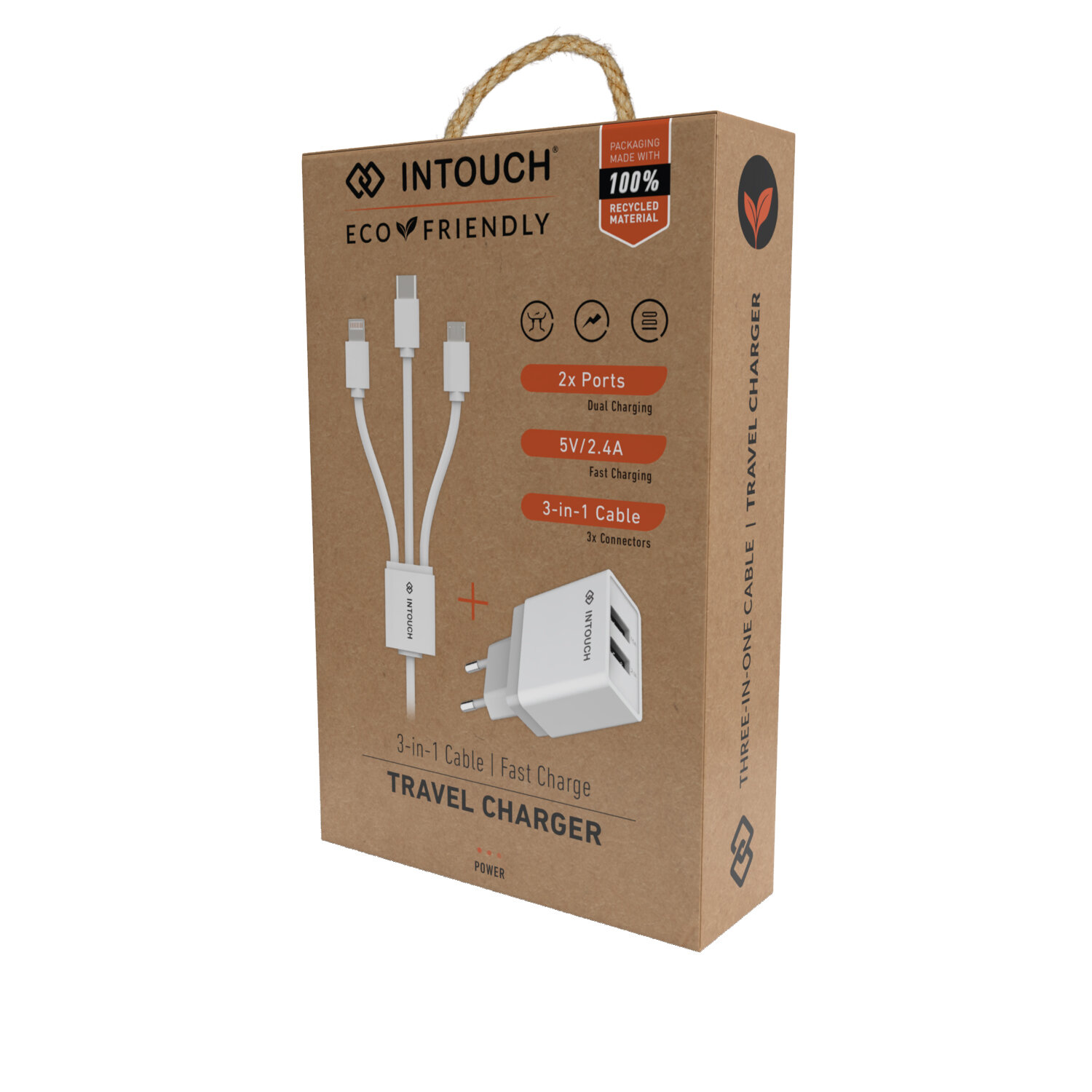 IT-TCU3085-WH_DUAL TCHARGER 2.4A WHITE & THREE PRONGED CABLE-Front_Right.jpg