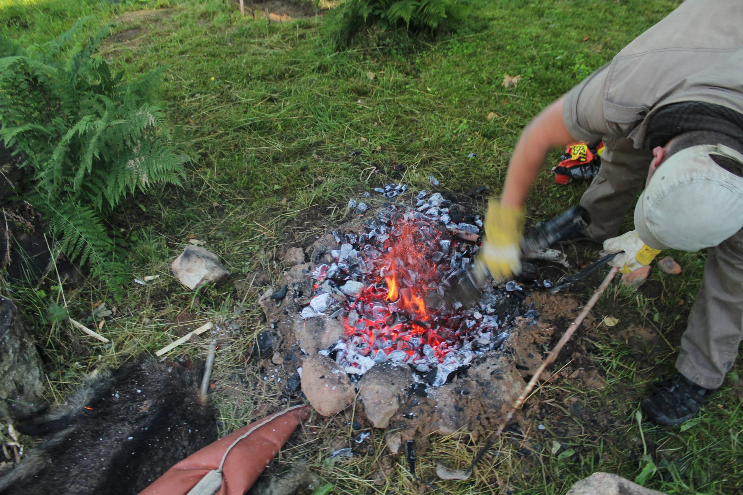 Eksperimentālās arheoloģijas nometne Āraišos 2015. gada jūlijā.