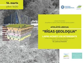 Atklātā lekcija "Rīgas ģeoloģija"