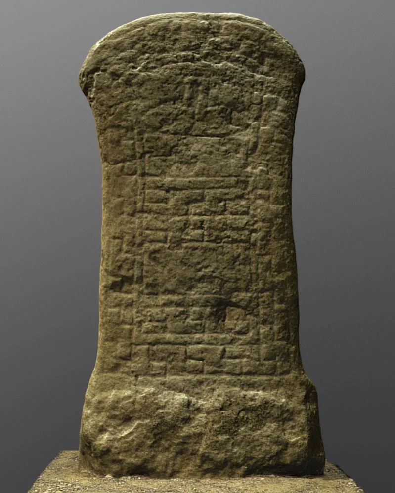 Grobiņas stēlas (bilžakmeņa) 3D