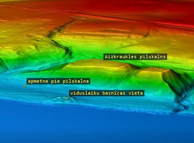 Aizkraukles senvietu 3D vizualizācija