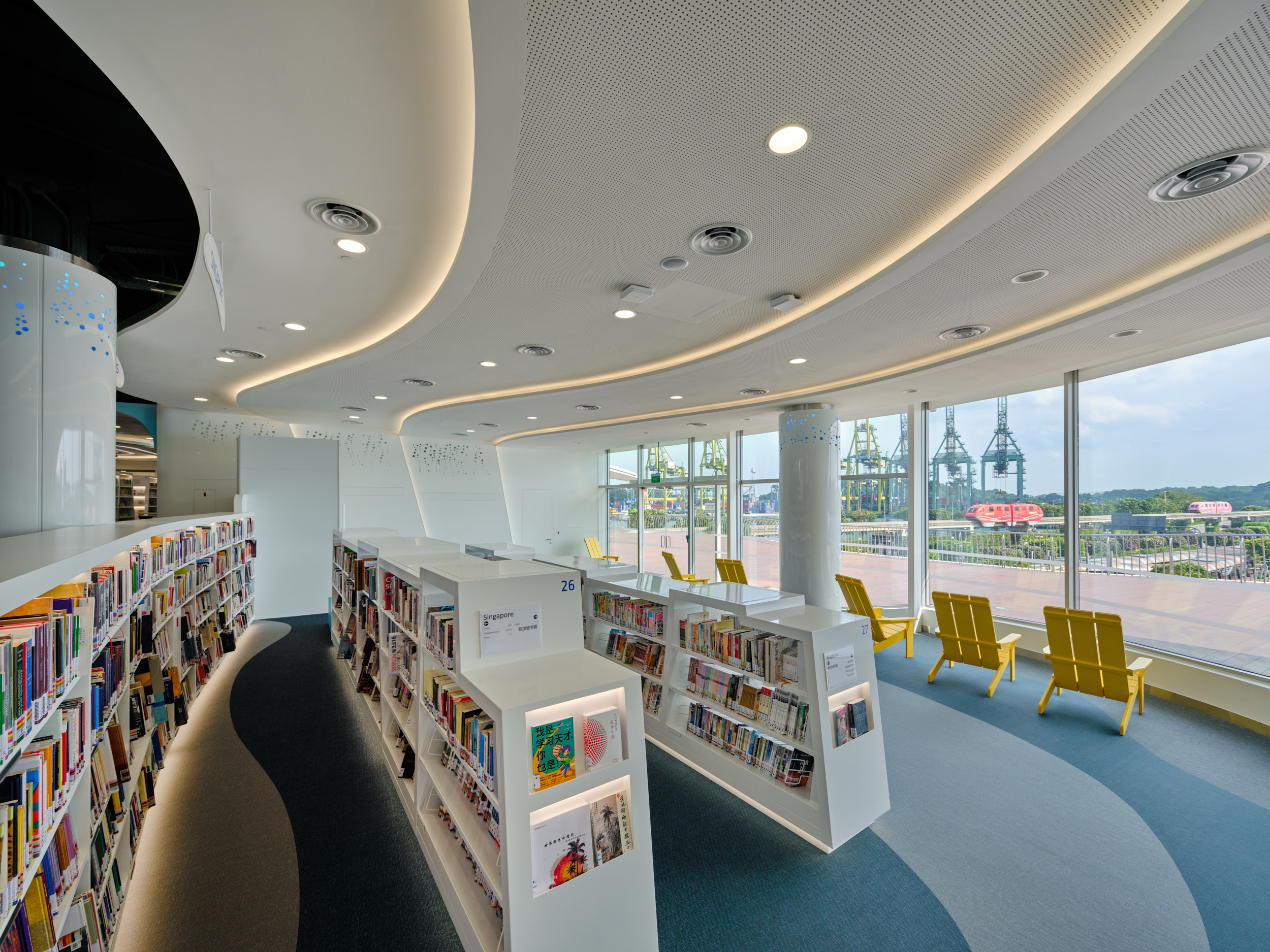   library@harbourfront, Singapore   design, client:   Metaphor Design + Architecture     