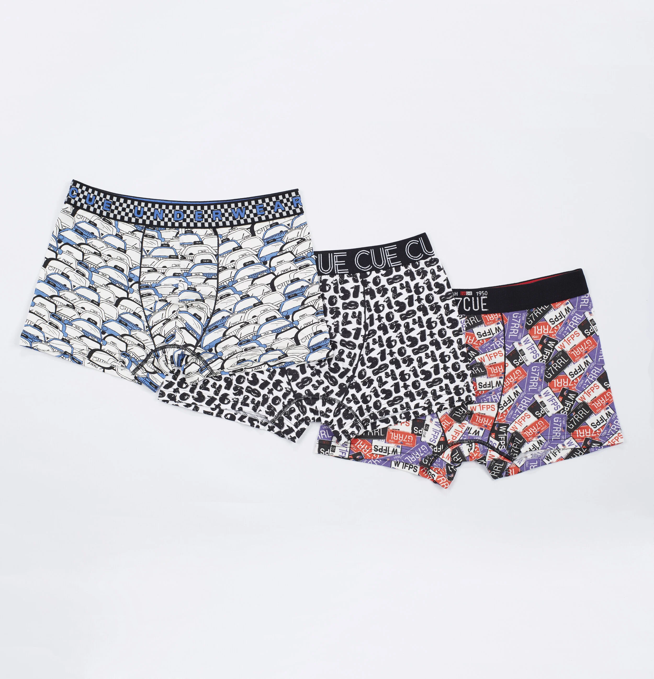 Pack boxer, dibujo coche numeros caballero ropa Envío gratuito — PIJAMAS CUE