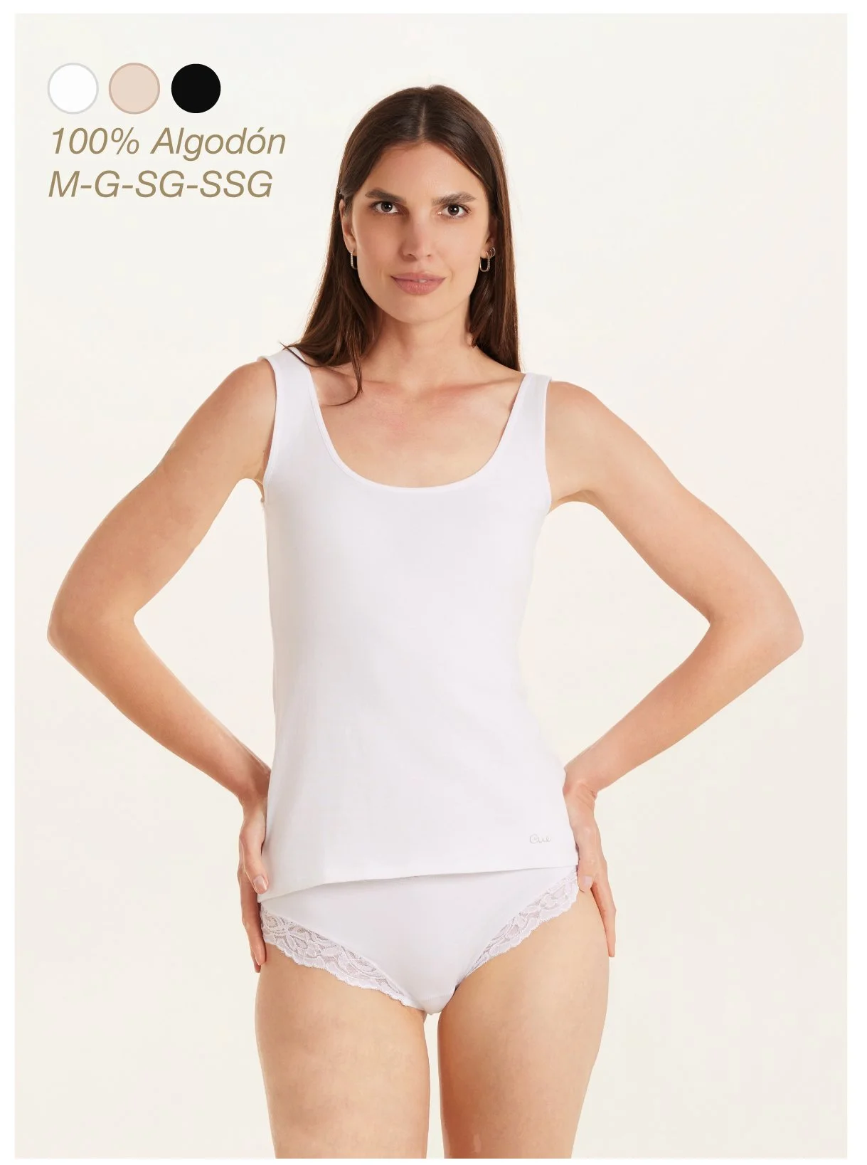 Camiseta de interior 100% Intima Talla M L XL 2XL - Main Image