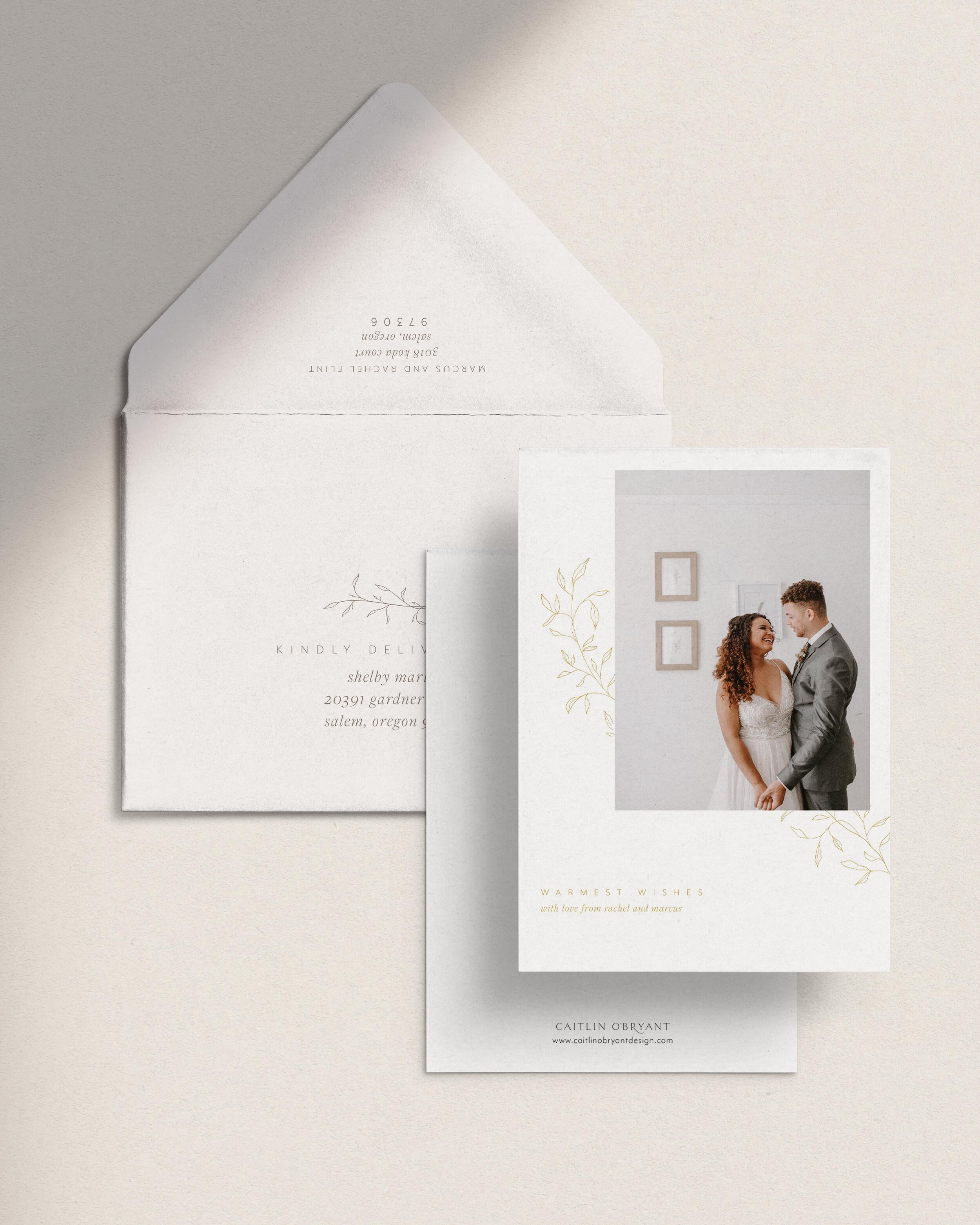 Gold and White Non-Photo Christmas Cards. White and Gold Non-Photo Holiday Cards. Elegant holiday cards typography. Customizable holiday cards.