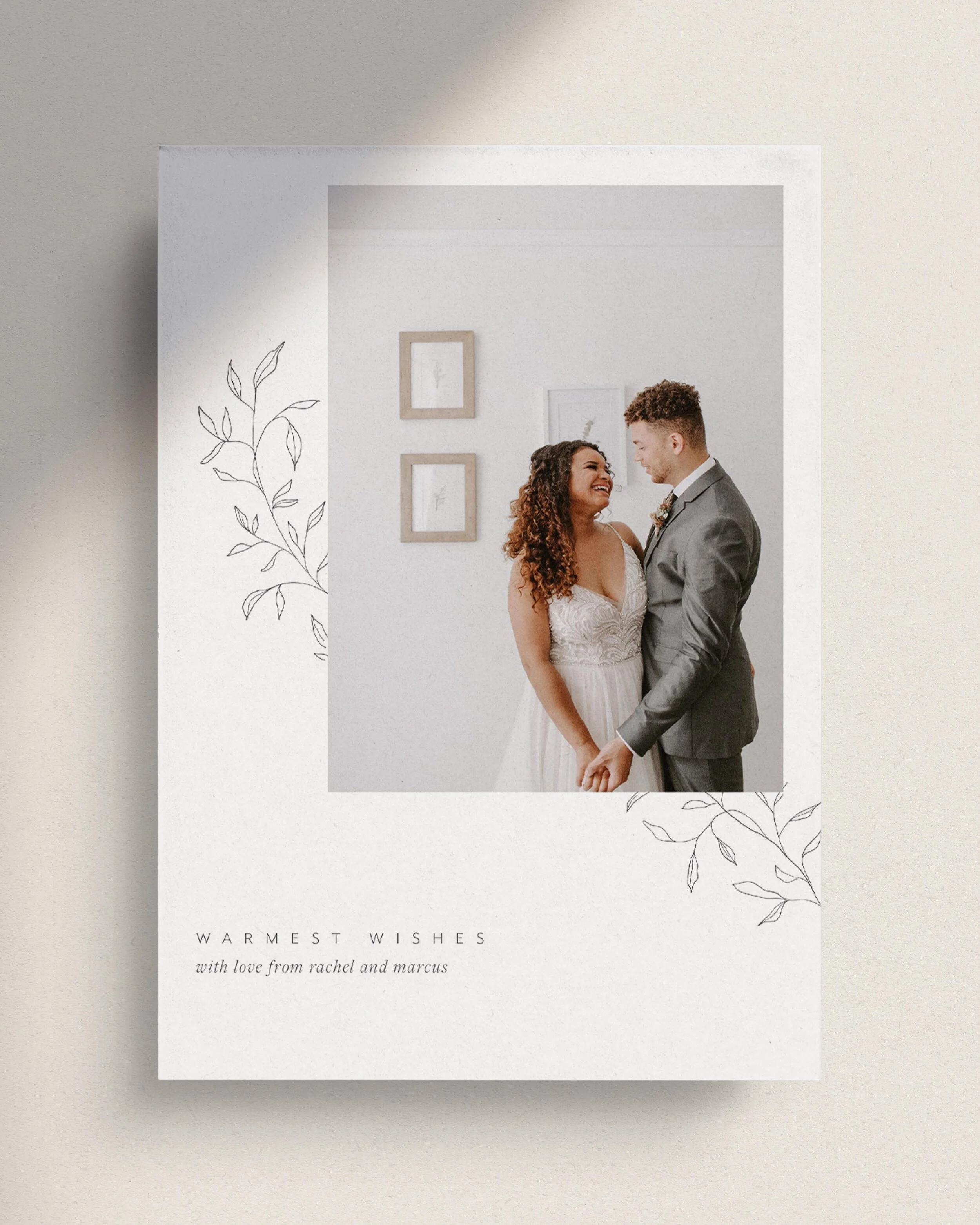 Neutral colored Non-Photo Christmas Cards. Navy and tan Non-Photo Holiday Cards. Elegant holiday cards typography. Customizable holiday cards.