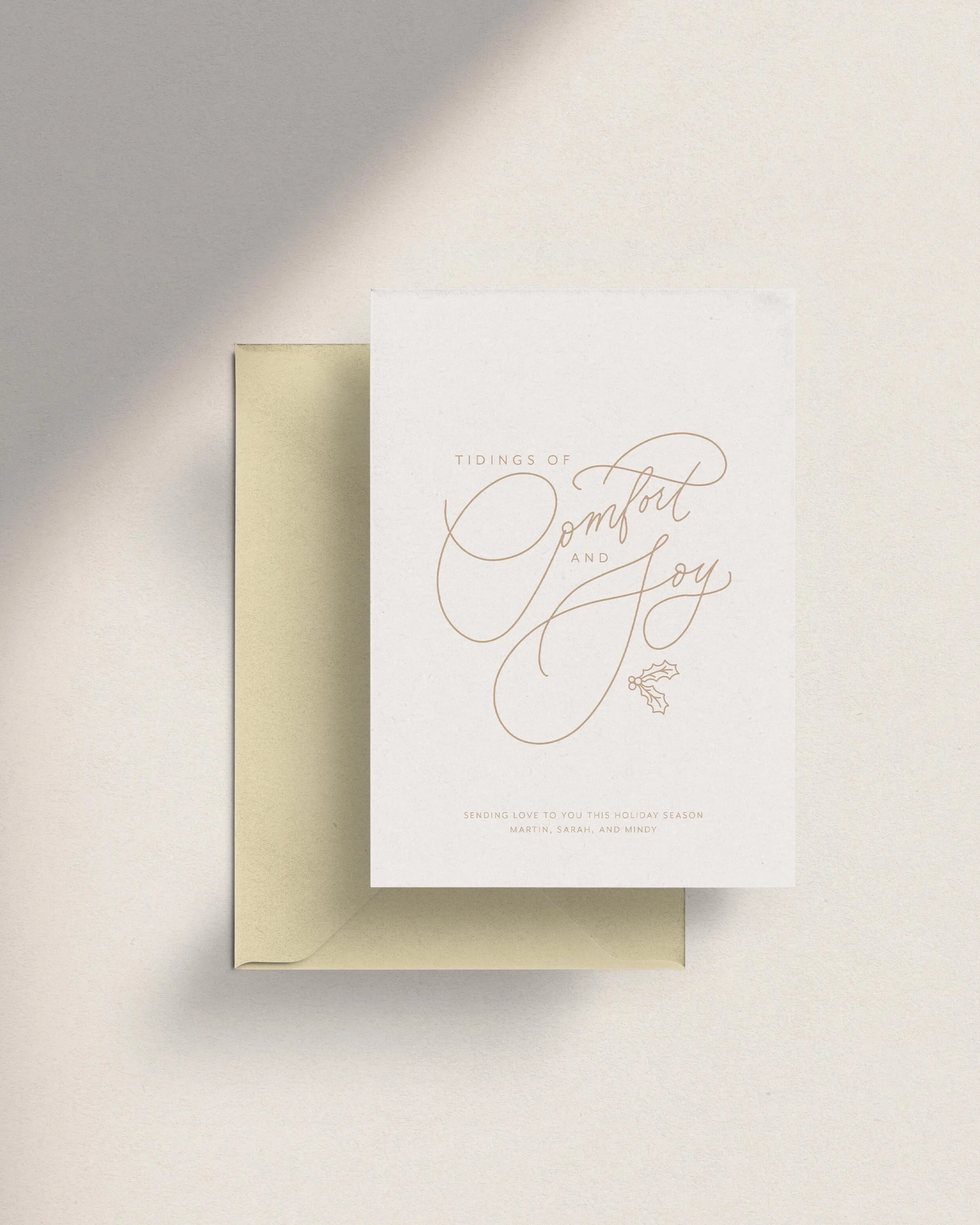 Neutral colored Non-Photo Christmas Cards. Neutral colored Non-Photo Holiday Cards. Elegant holiday cards typography. Customizable holiday cards. Vintage calligraphy holiday cards modern.