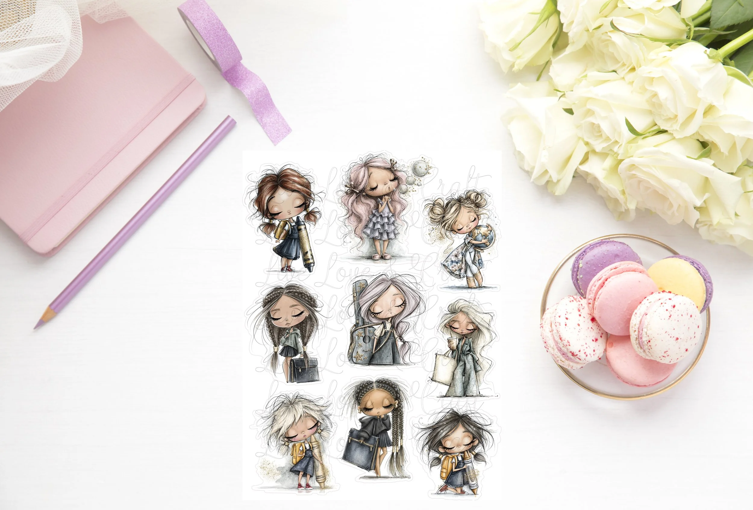 Whimsical Die Cuts - Back to School!