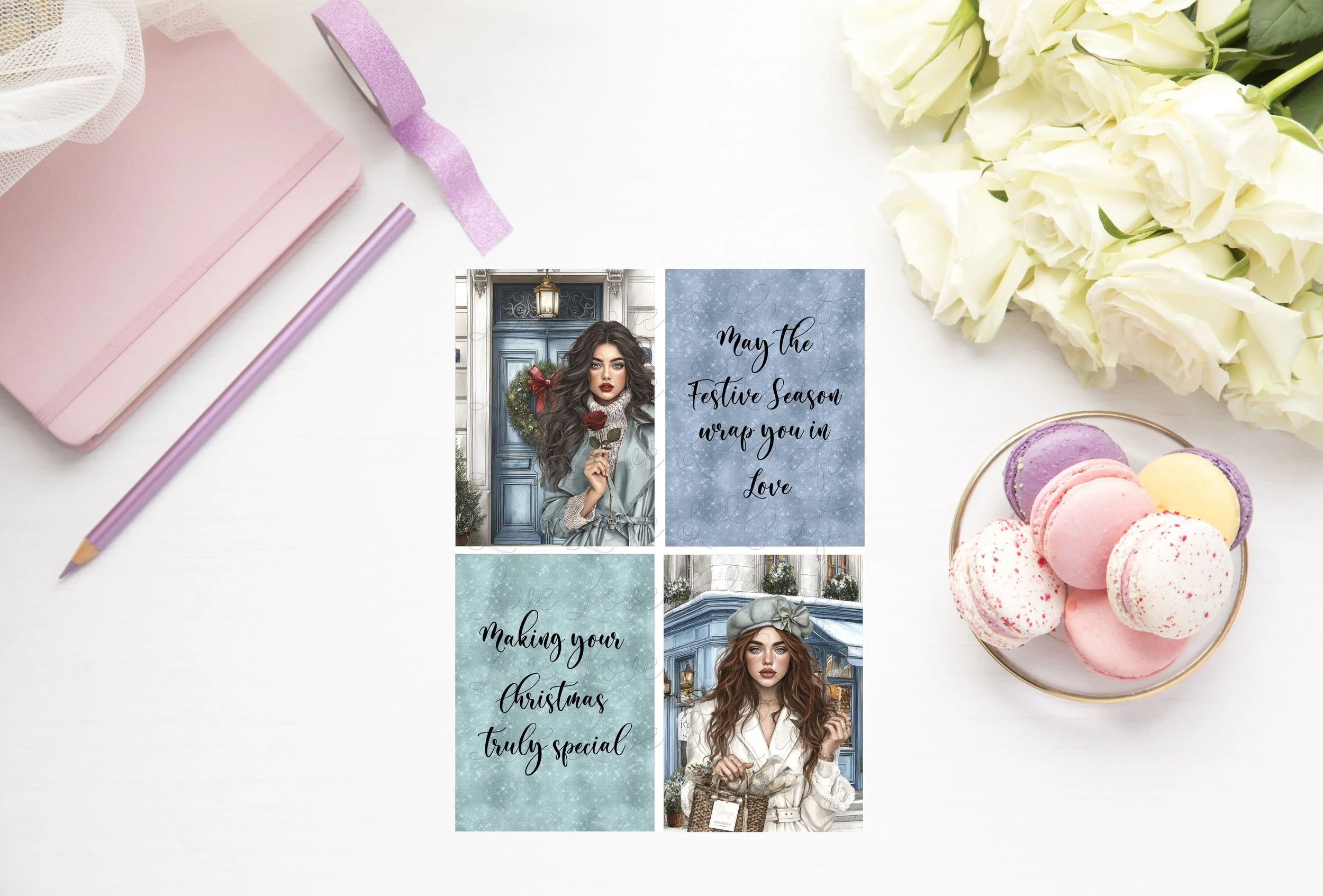 Journaling Stickers - Christmas in Paris!