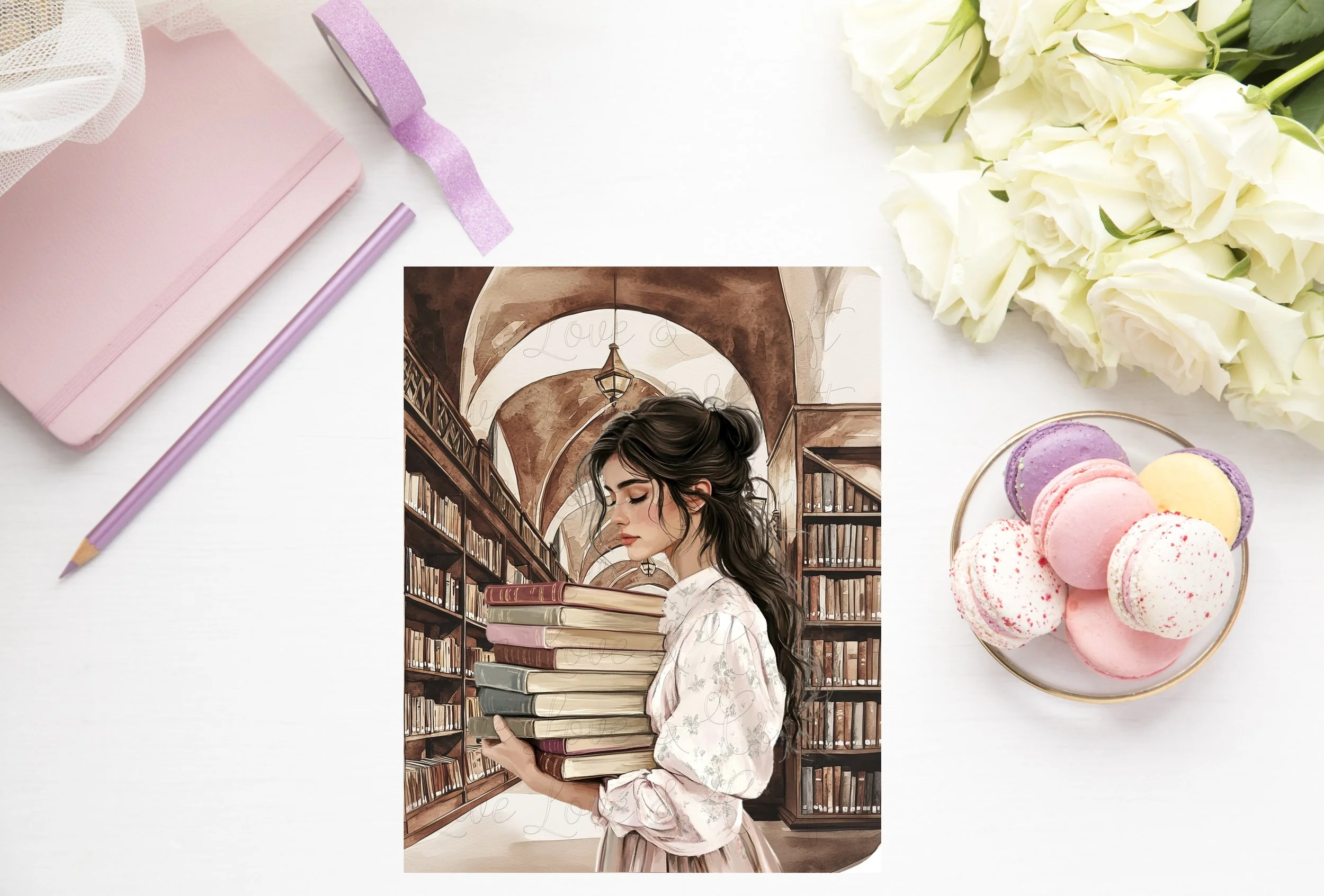 LLC Classic Disc Planner - Reading is an Adventure that never ends! (Brunette).