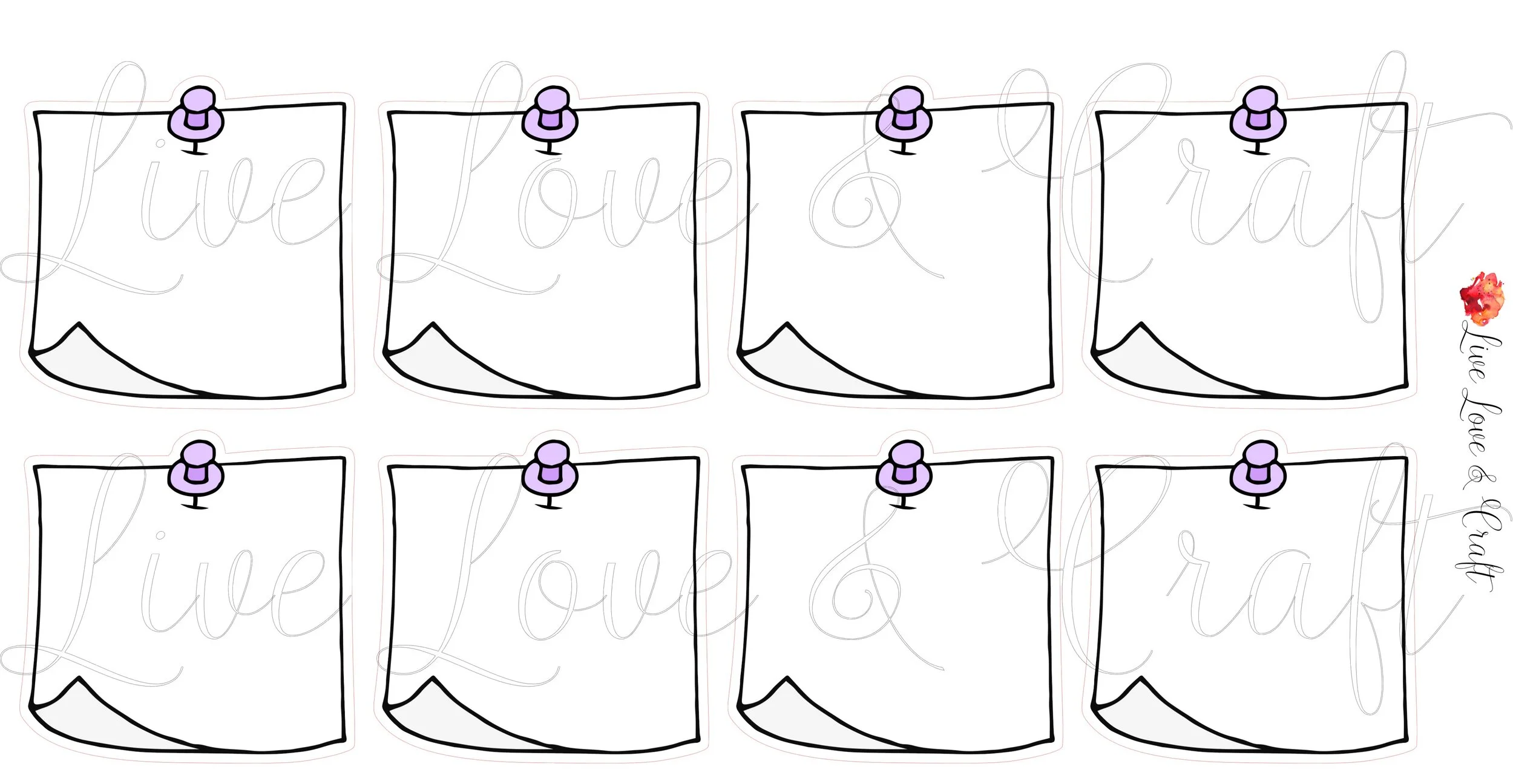 WHITE PURPLE PIN STICKY NOTES .jpg