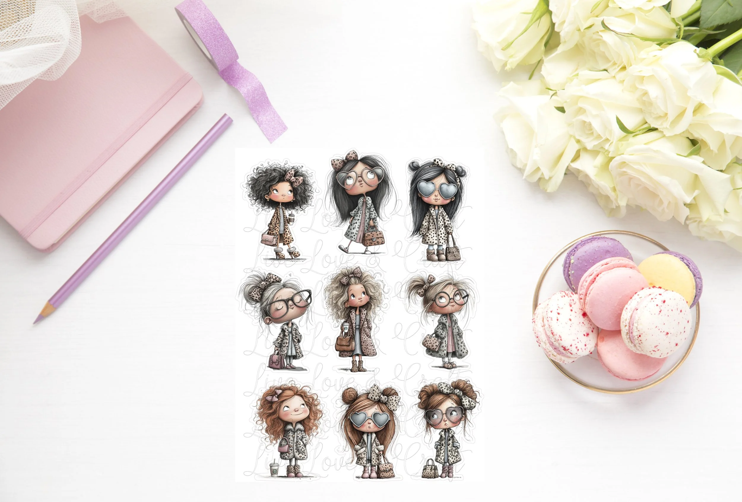 Whimsical Die Cuts - Fashionista!