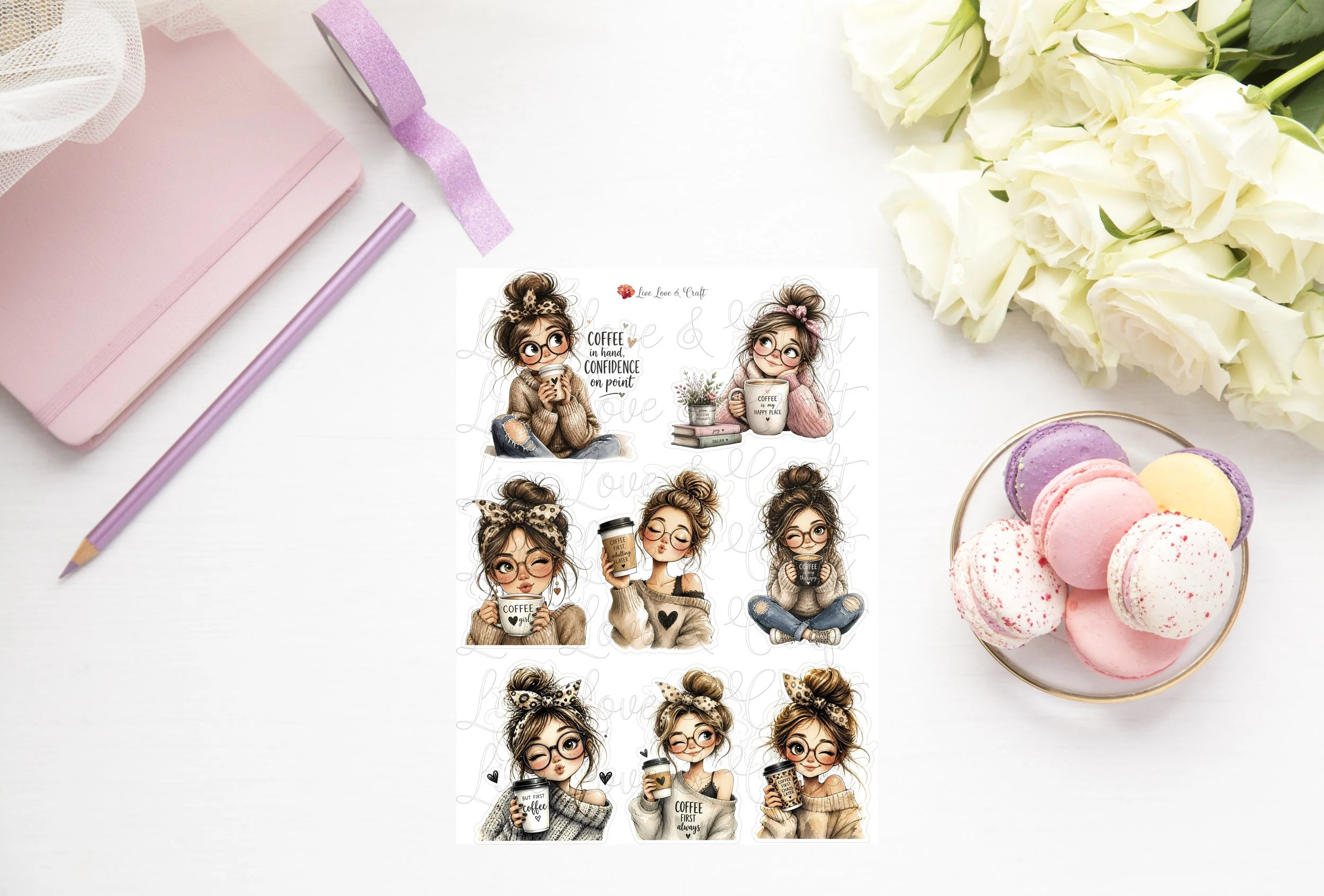 Whimsical Die Cuts - Coffee is Always a Good Idea!
