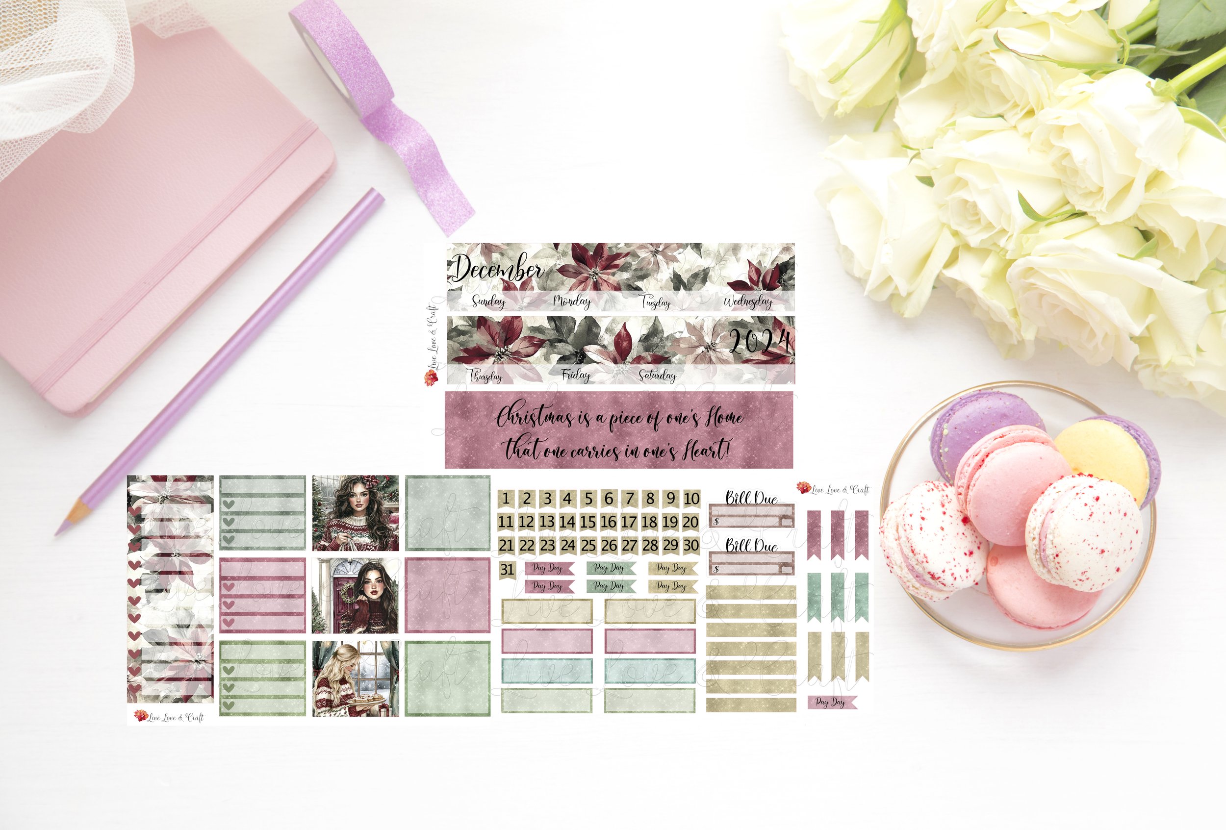 Monthly Kit - Christmas is a piece of one's Home that one carries in one's Heart!