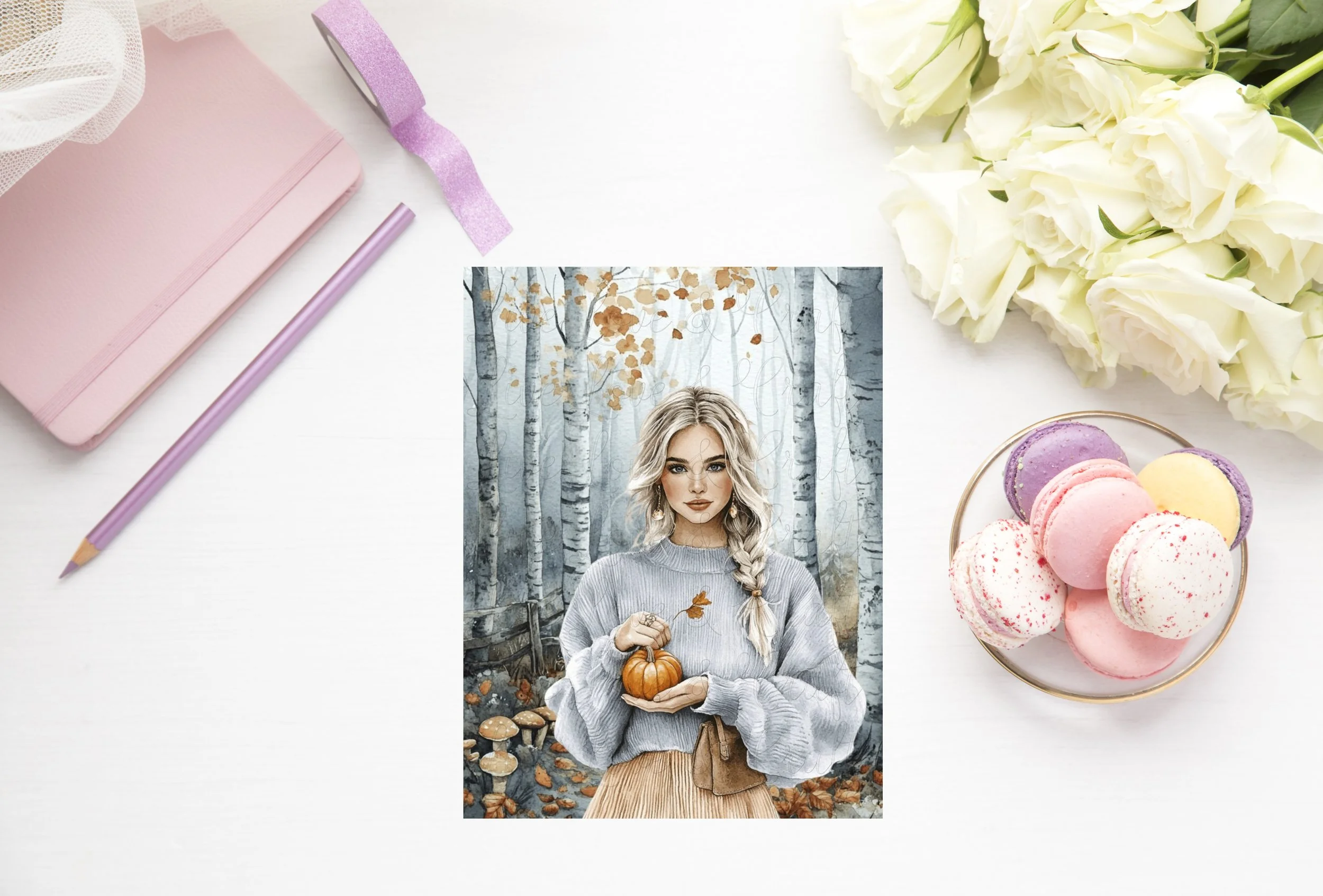 Planner Dashboards - She curls up around a good book & dreams away the cold!