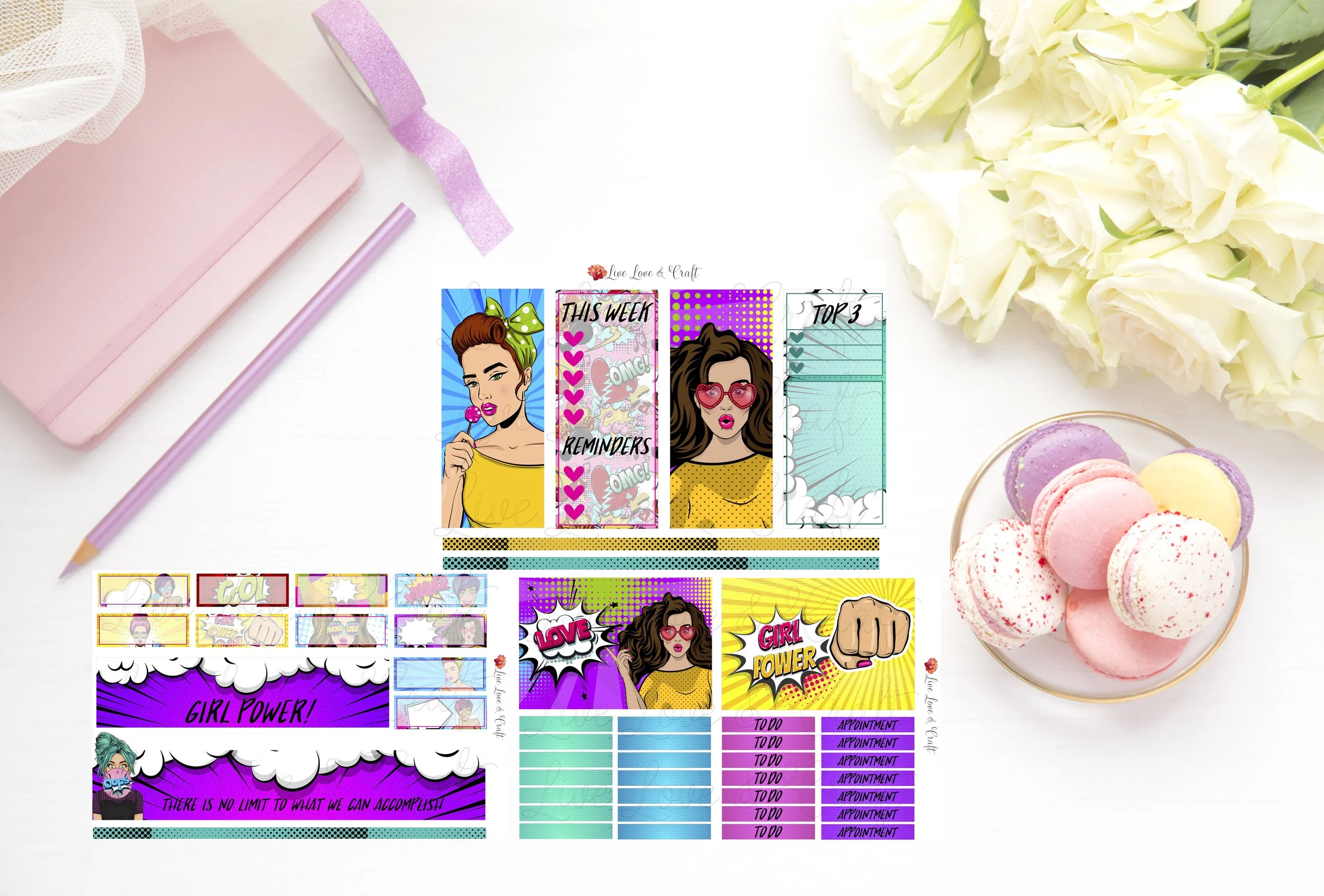 Vertical Weekly Kit - Girl Power!