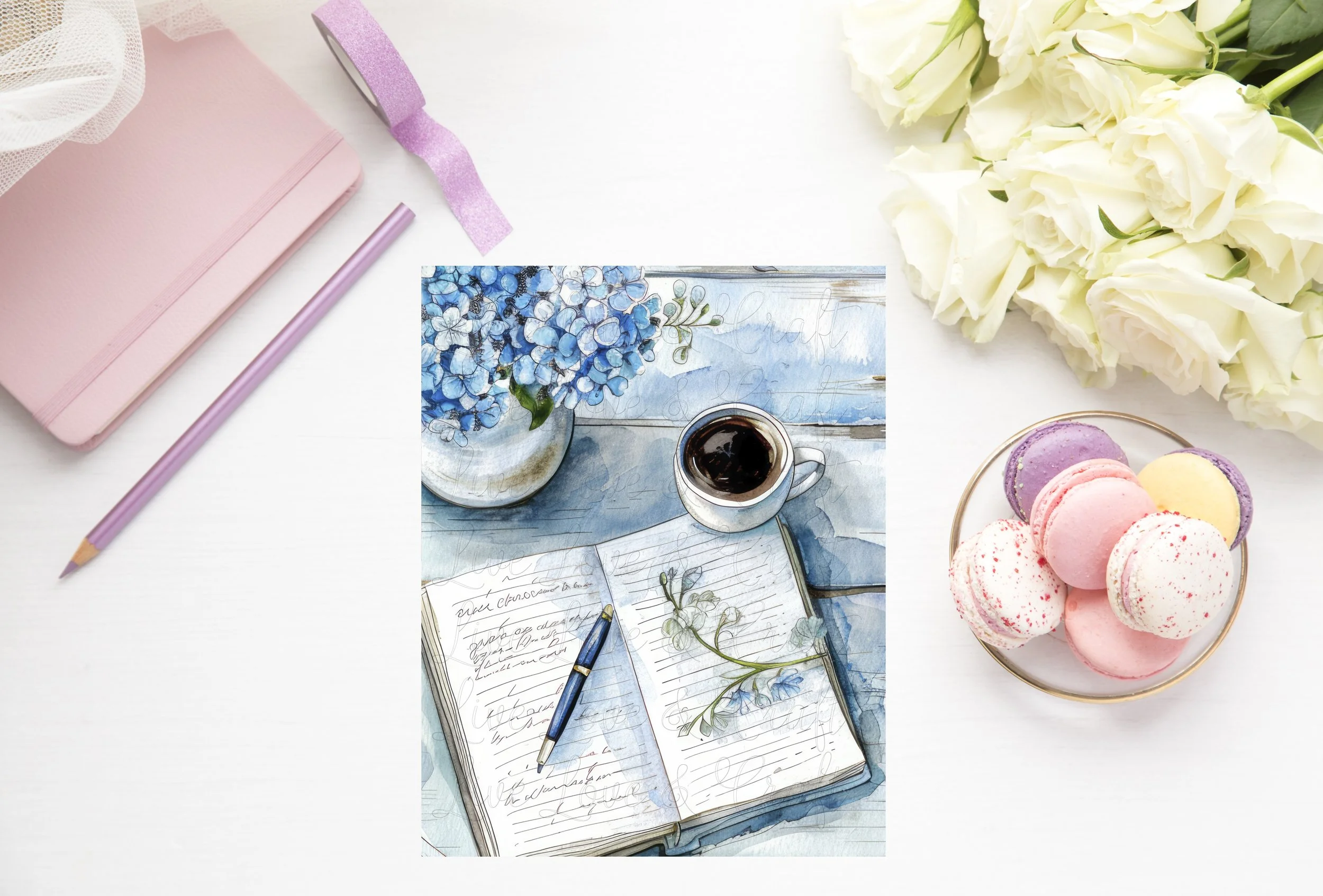 LLC Classic Disc Planner - Me time it's the Little Things! (Blue).