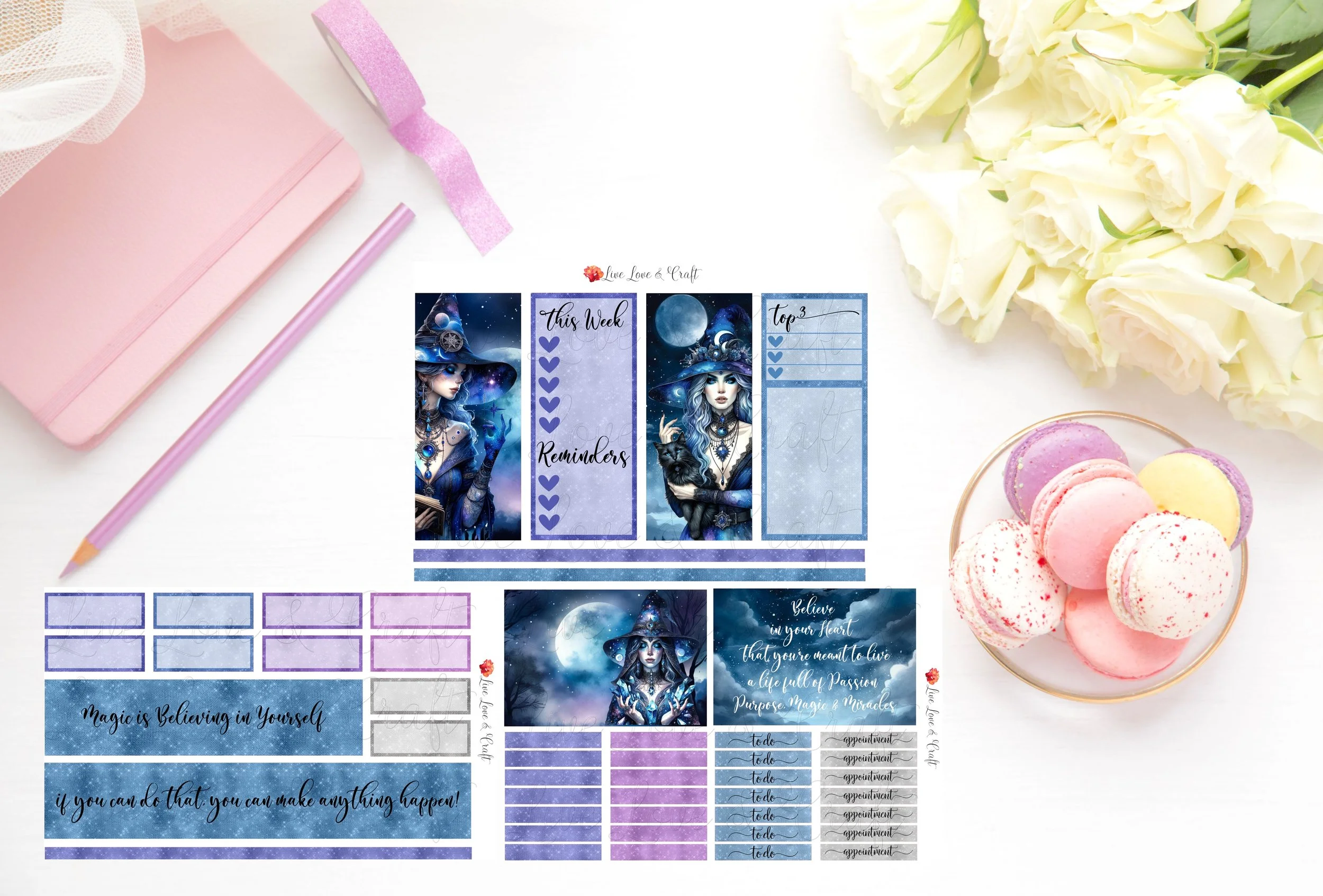 Vertical Weekly Kit - Magic is Believing in yourself, you can make anything happen!