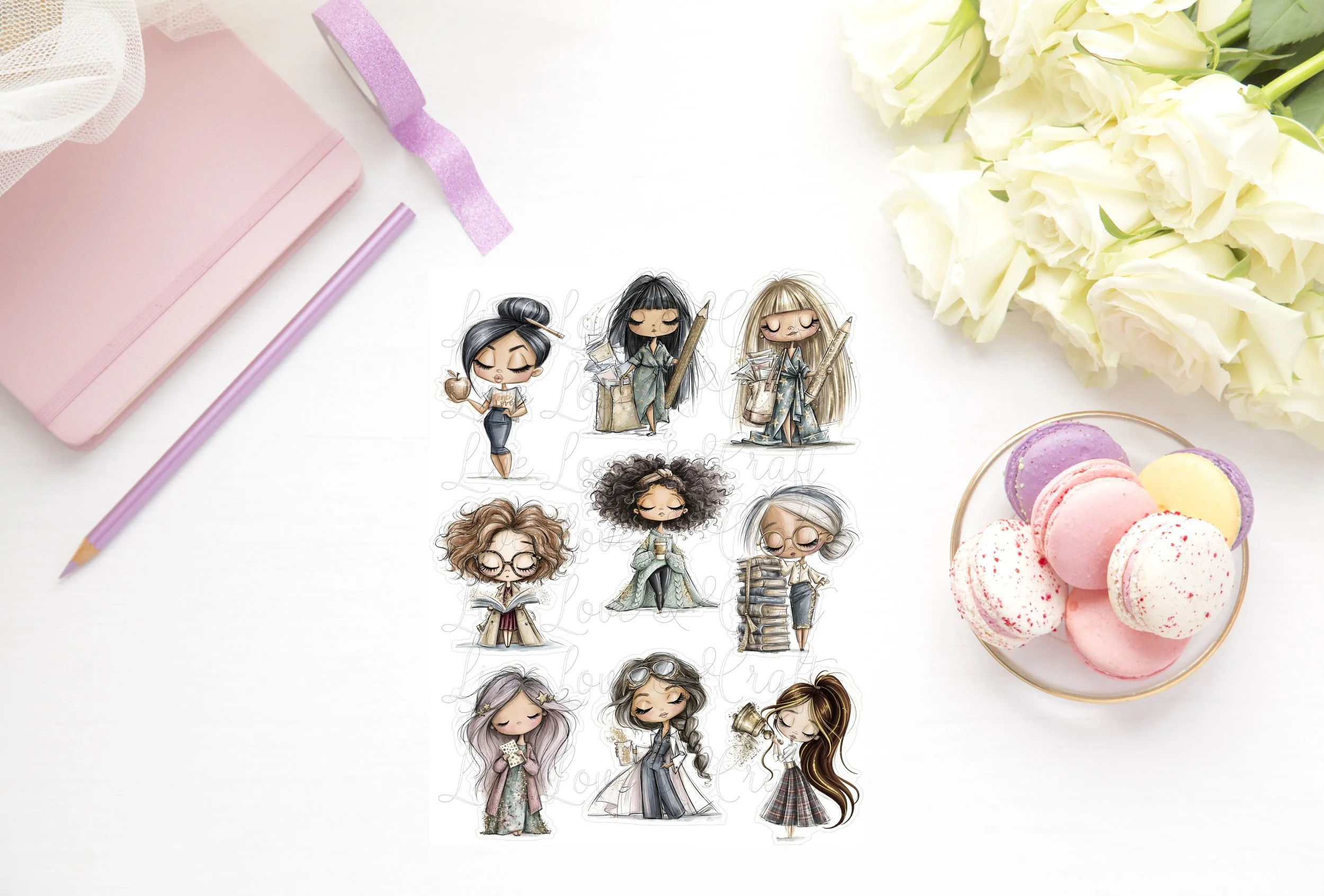 Whimsical Die Cuts - Teachers!