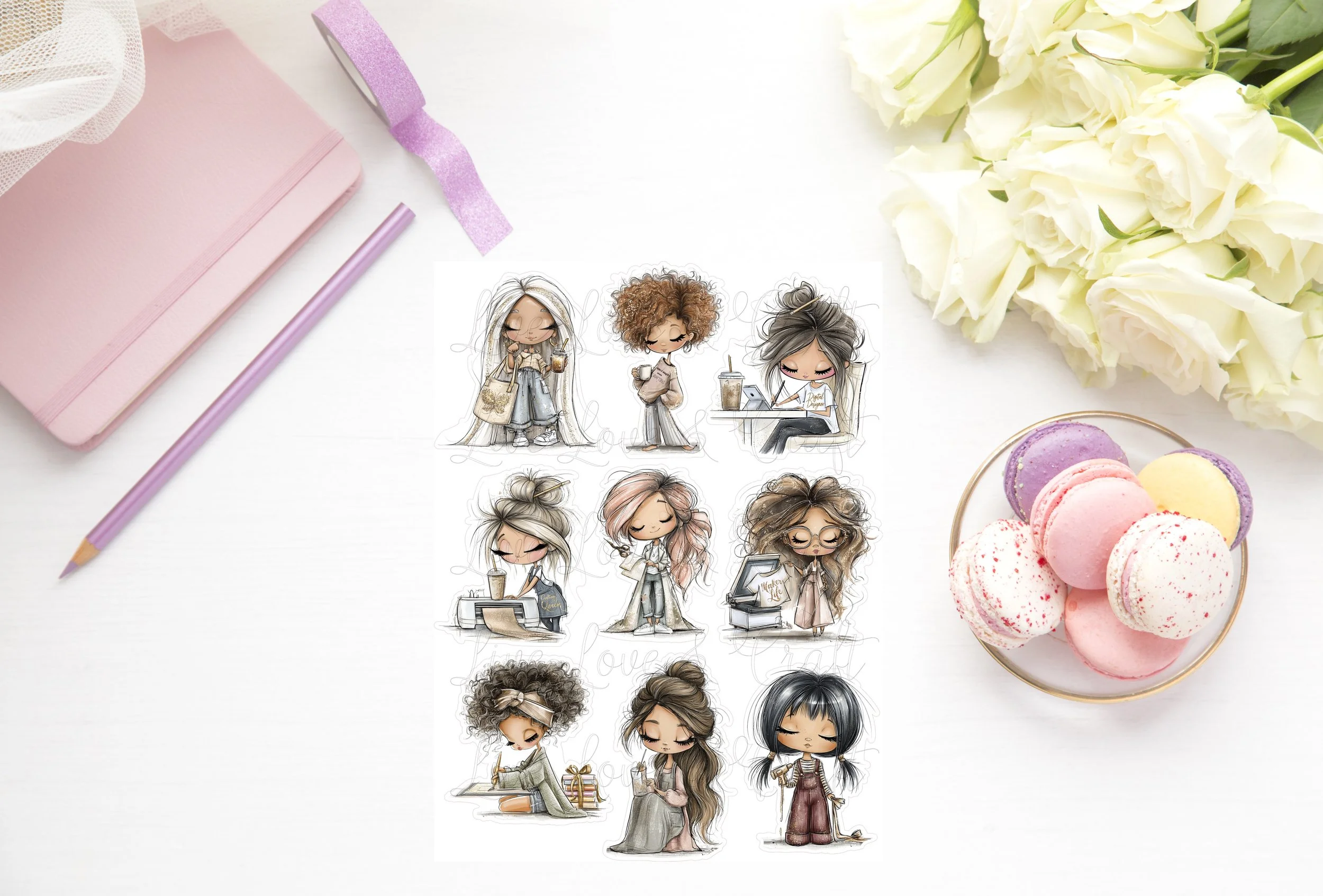 Whimsical Die Cuts - Crafters!