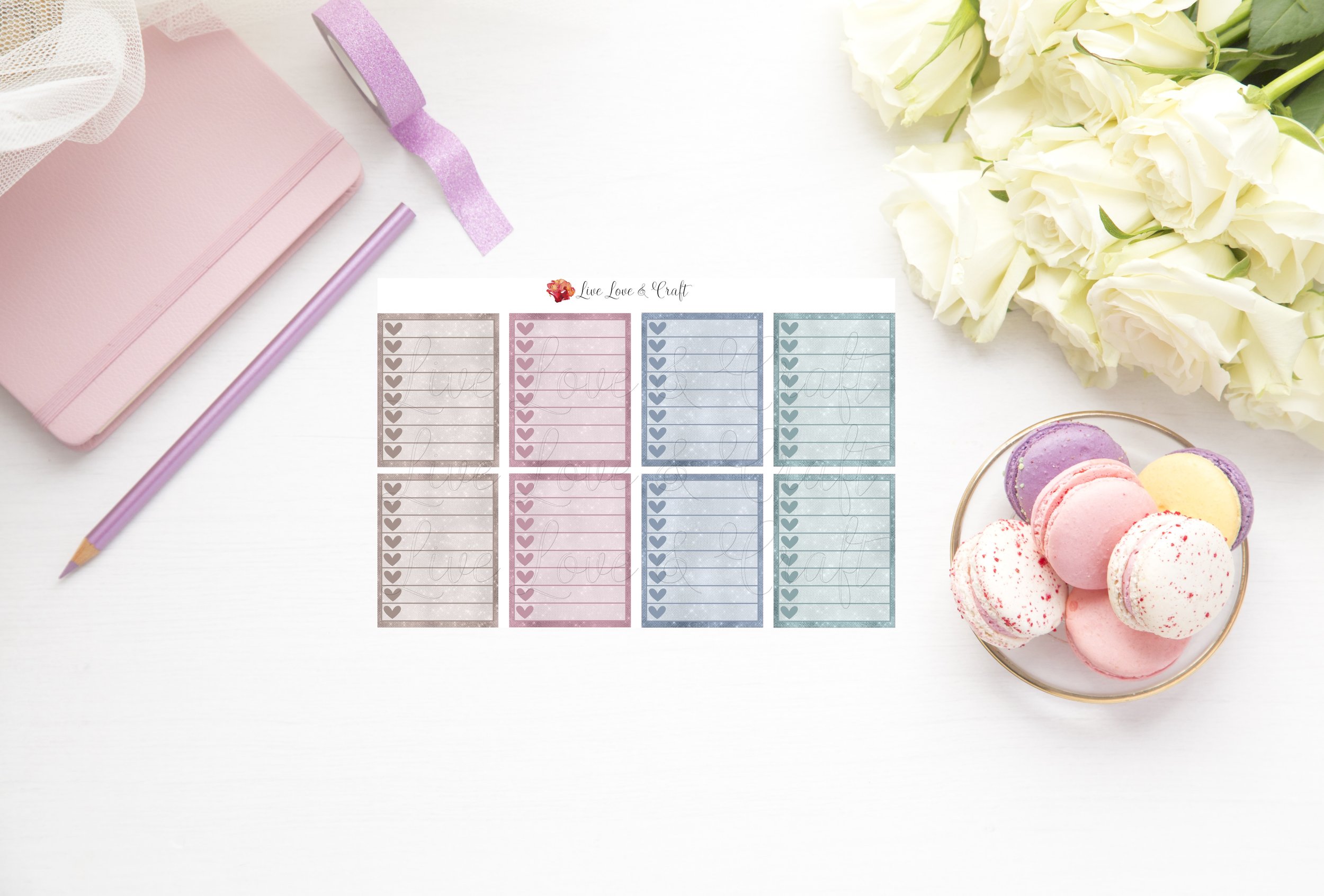 Checklist Shadow Boxes - Fall in Love with taking care of yourself!