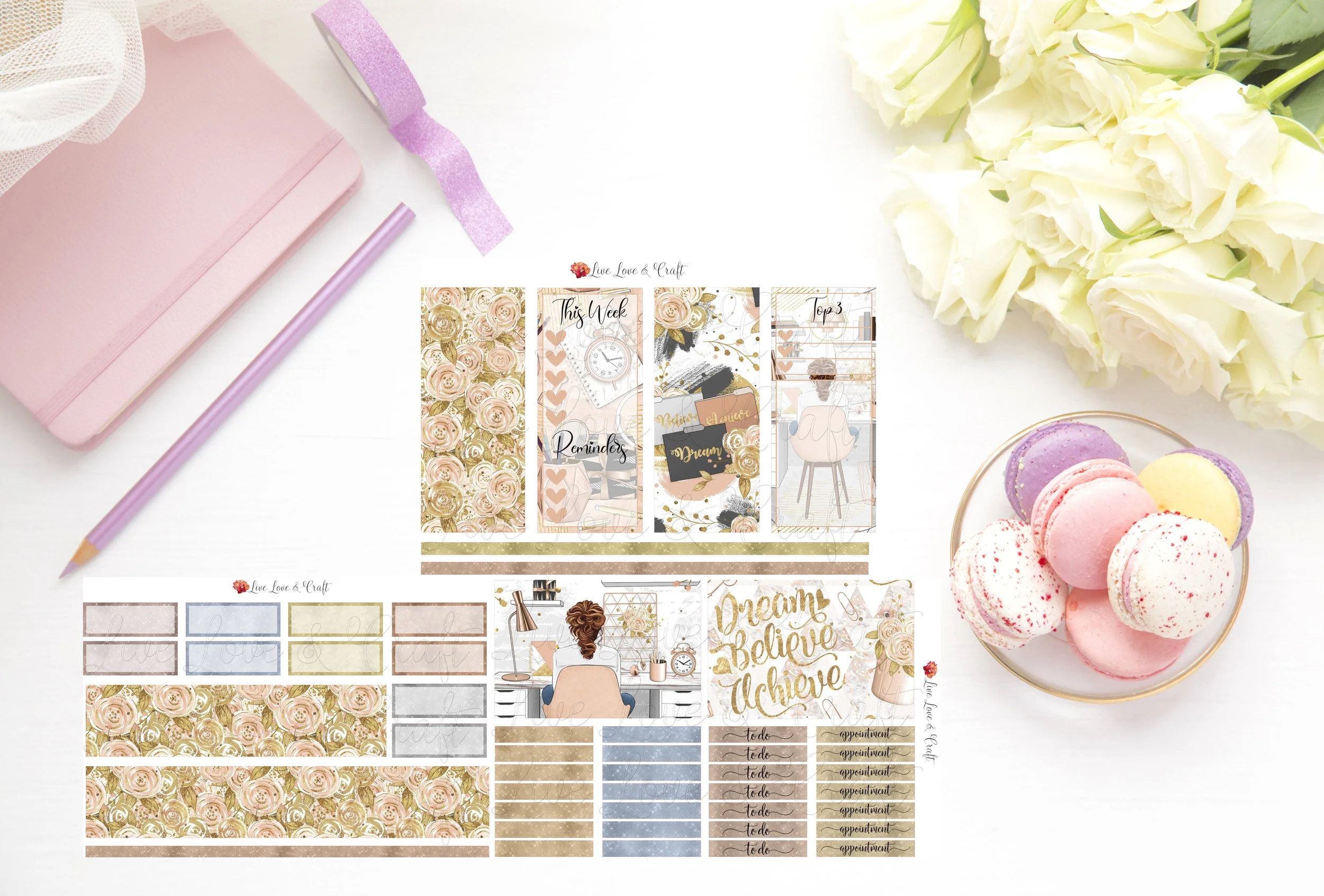 Vertical Weekly Kit - Craftiness is Happiness!