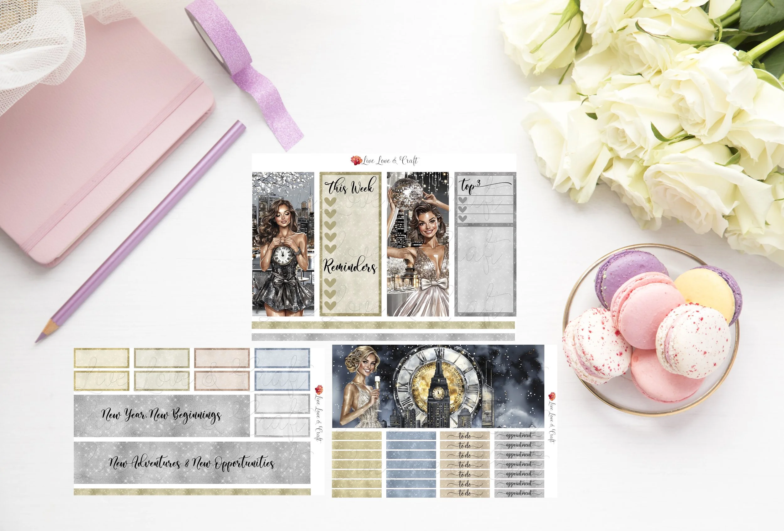 Vertical Weekly Kit - New Year New Beginnings!