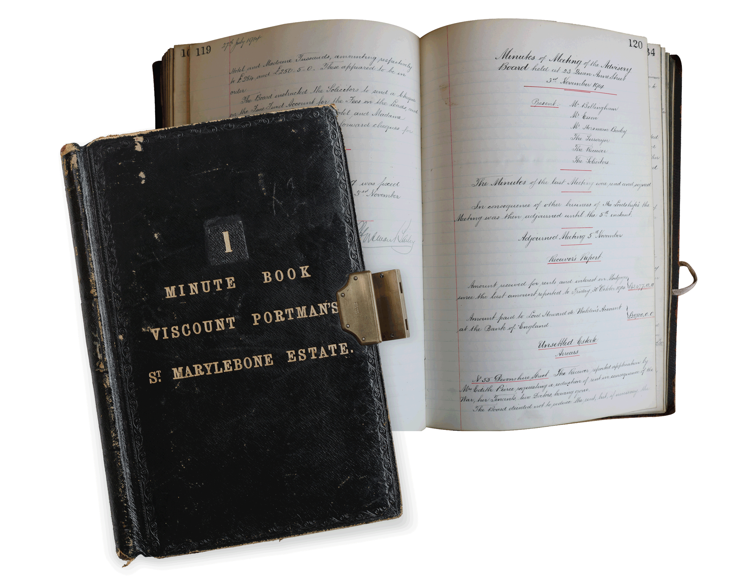 Minute books from The Howard De Walden Estate and The Portman Estate.