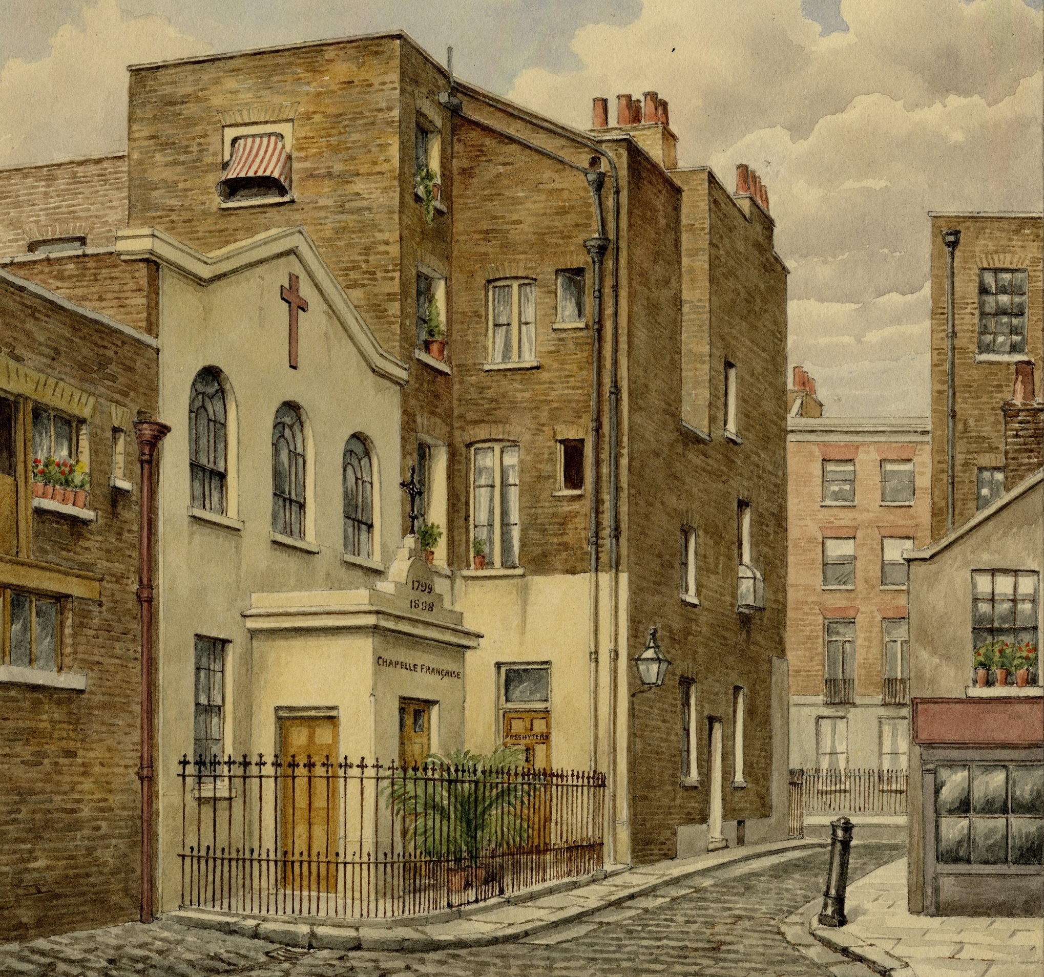 The French Chapel in Carton Street. It was pulled down in 1969.