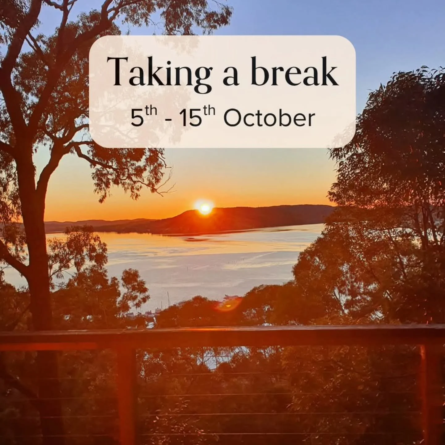 Hey all! A little PSA that I am taking a break from tomorrow - Wednesday 15th October to pause, reconnect and celebrate with family 🏖️

Please be aware socials, email and phone will not be monitored in this time.

🌿 1:1 Psychology sessions will res