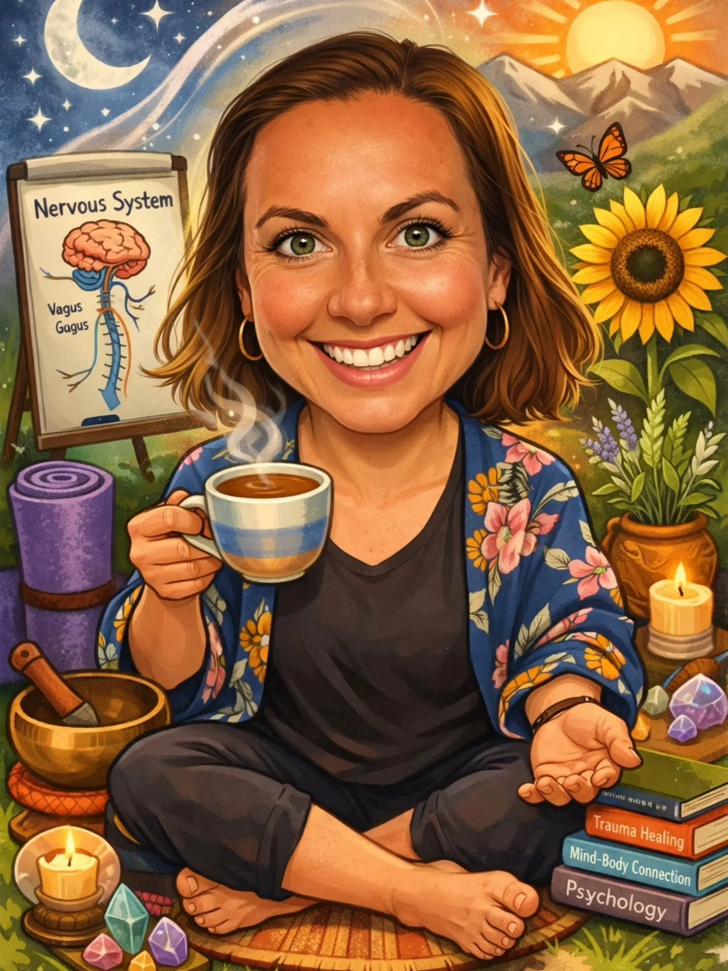 Because sometimes light, fun and levity is needed.

#aitrend

Do we think this encapsulates the work I do? 😆&hearts;️

Have you tried it?

Here's to a week of curiosity, presence, self compassion and values-based living (where you can of course!).

