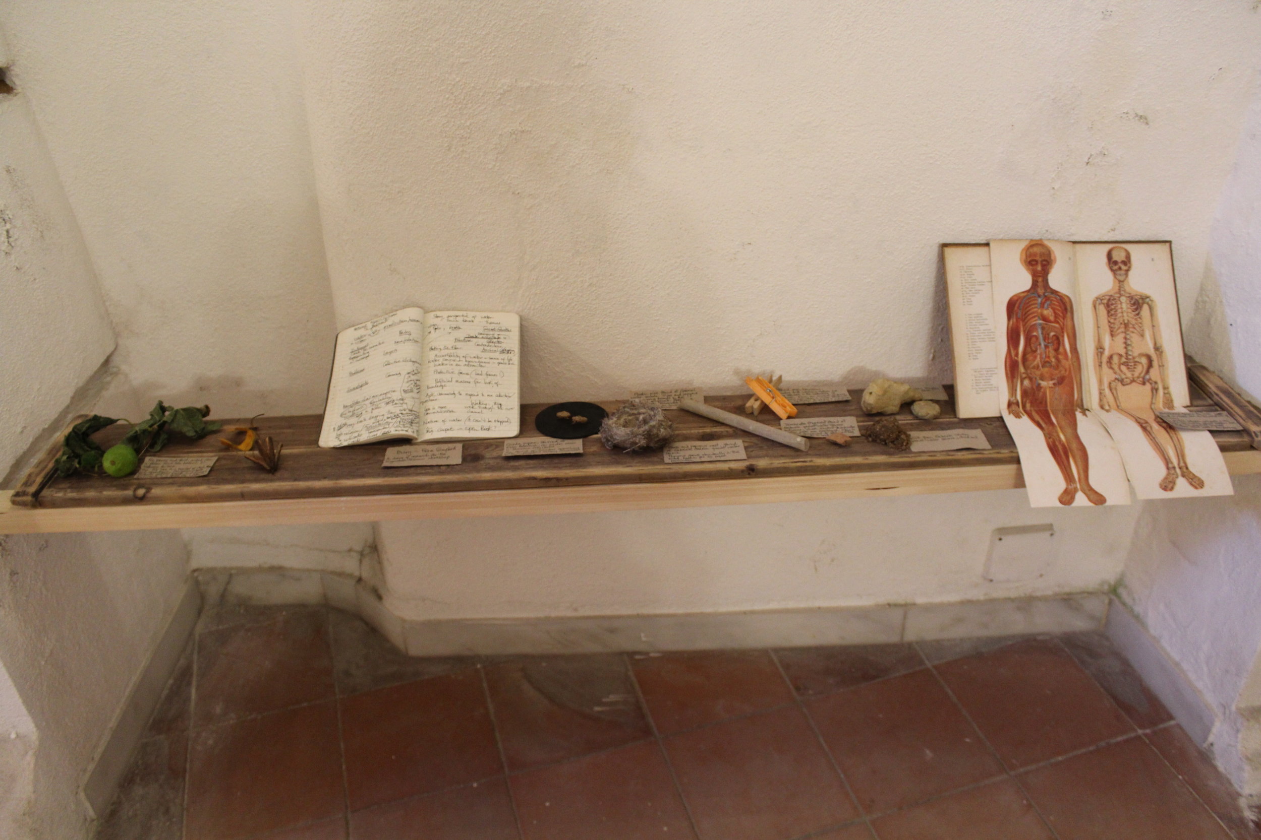 Found objects from research sites, which had particular significance to the narrative of qanats