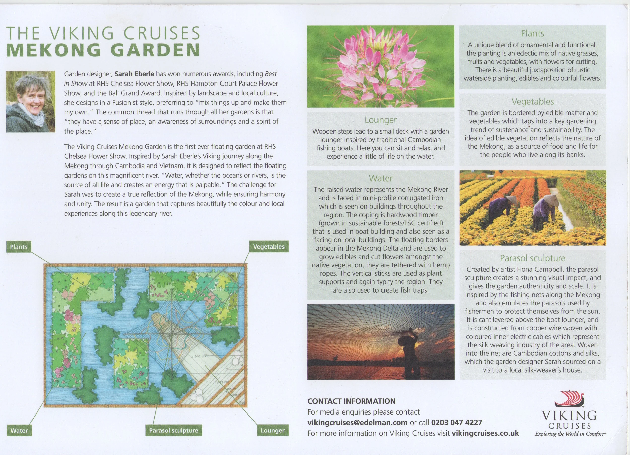 Viking Cruises brochure for Chelsea Garden, May '16