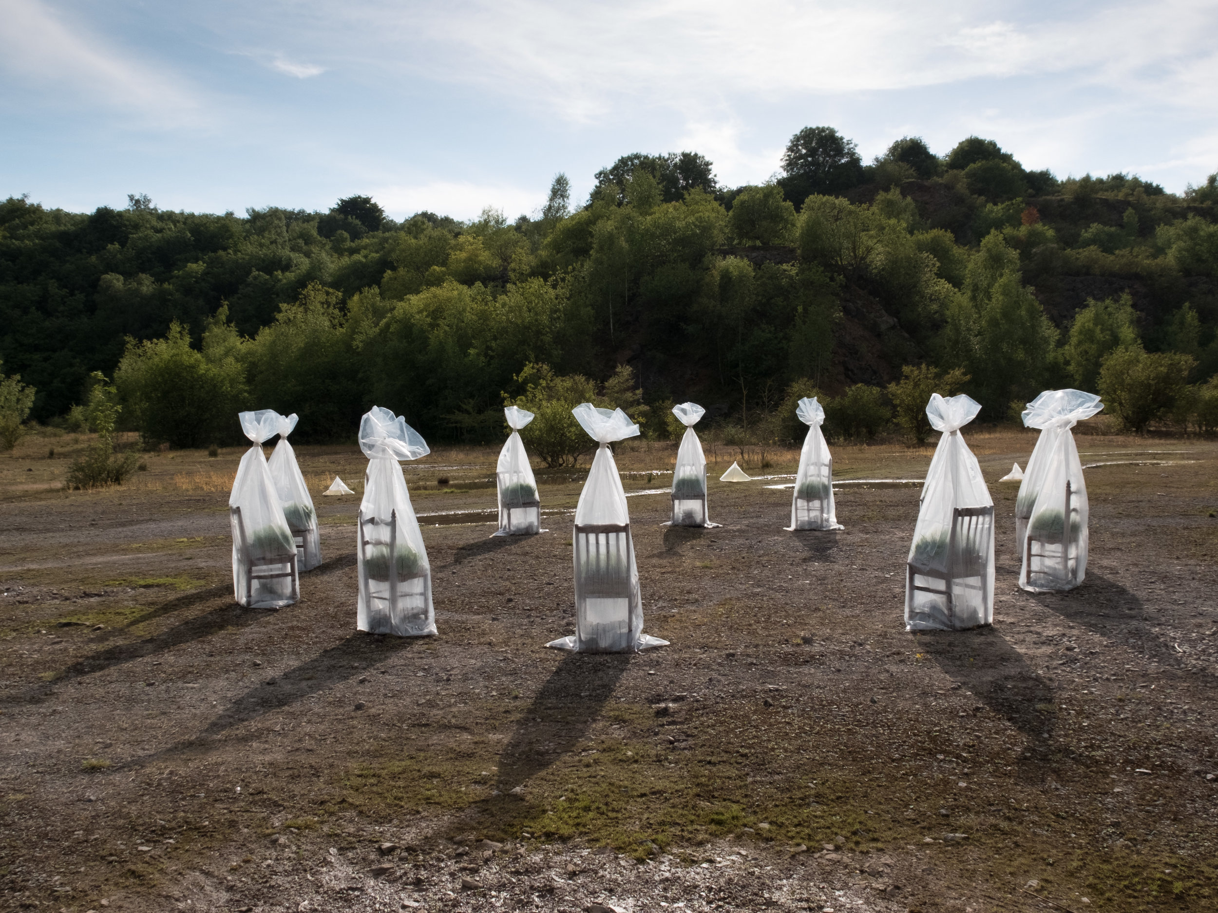 Installation by Sally Kidall: Lest We Forget: is enough enough Photo by Duncan Simey