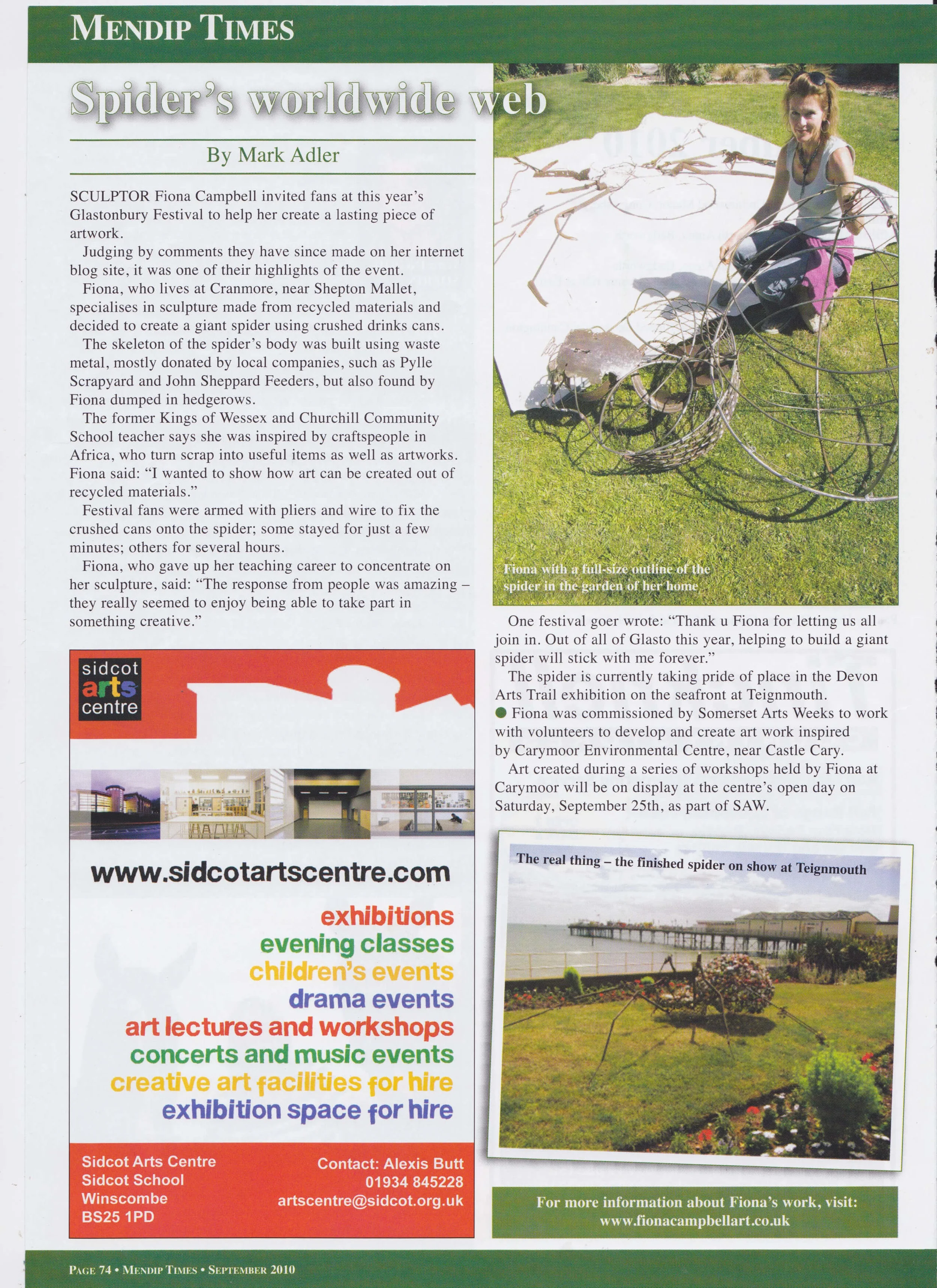 Mendip Times - Glastonbury Spider '10