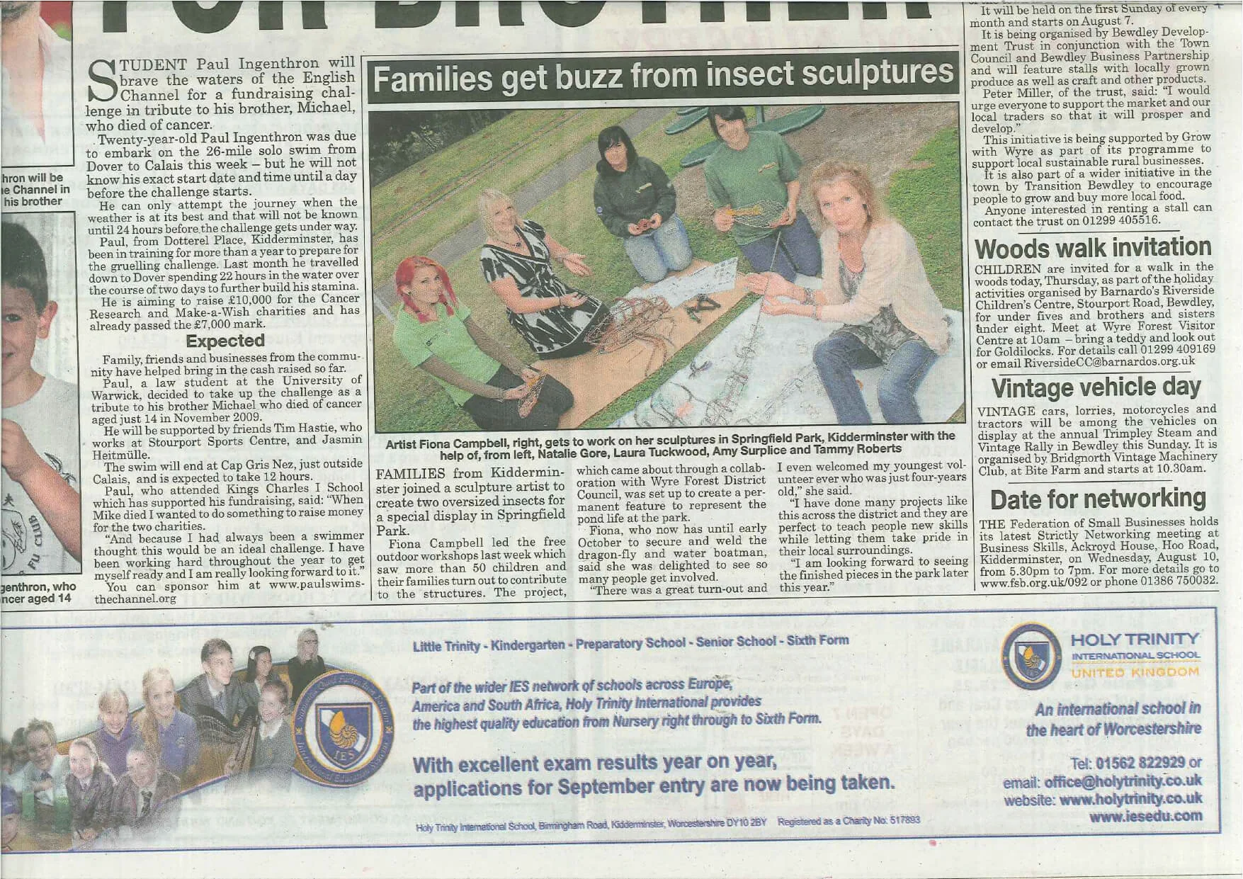 Chronicle front page - Stackpool, Kidderminster