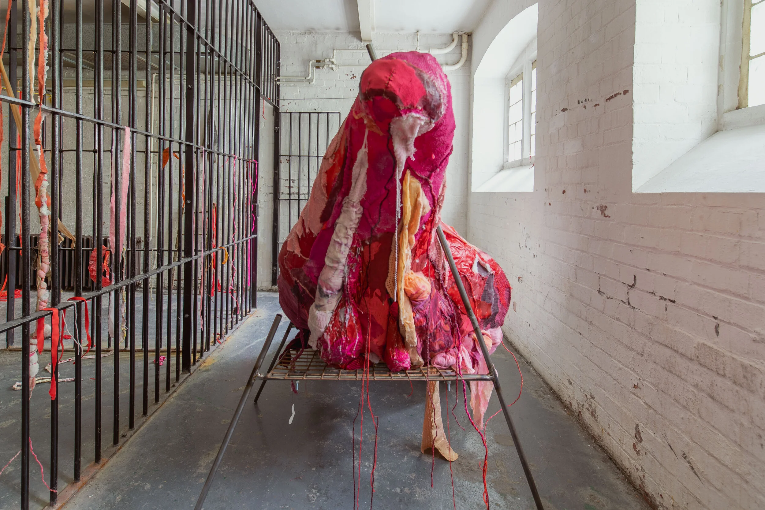 Fiona Campbell, Tongue, Recycled and found materials, '19. Photo by Tchad Findlay.JPG