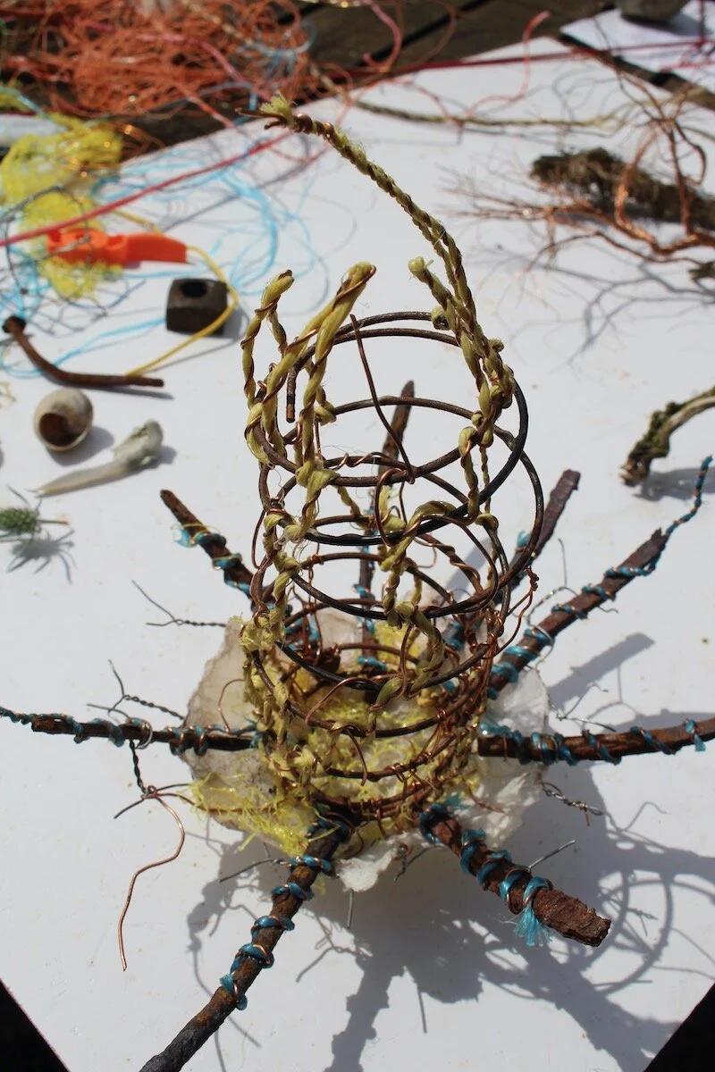 Organic Sculptural Forms Using Recycled Wire and Found Materials.jpeg