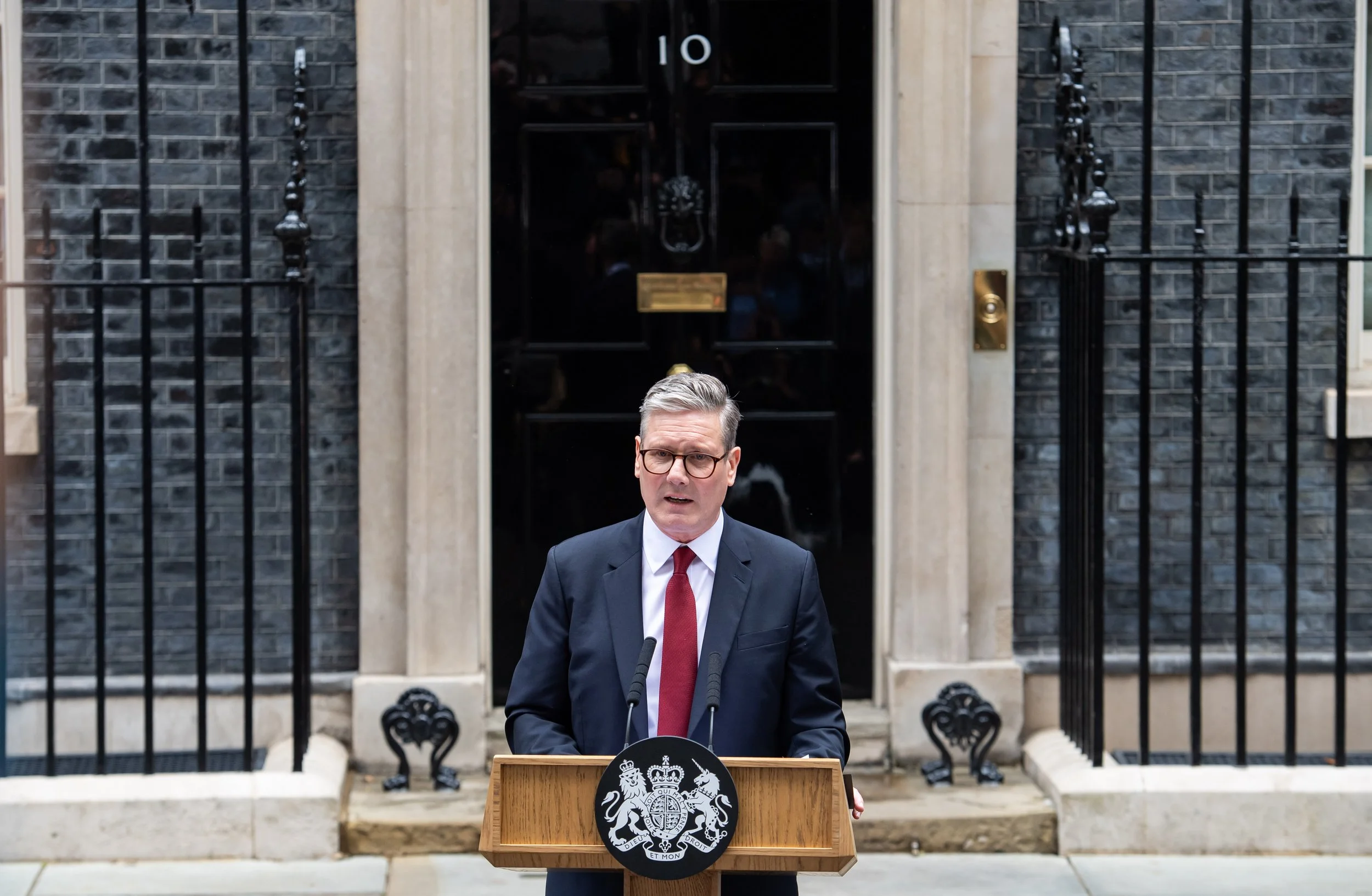 Starmer outside Downing Street