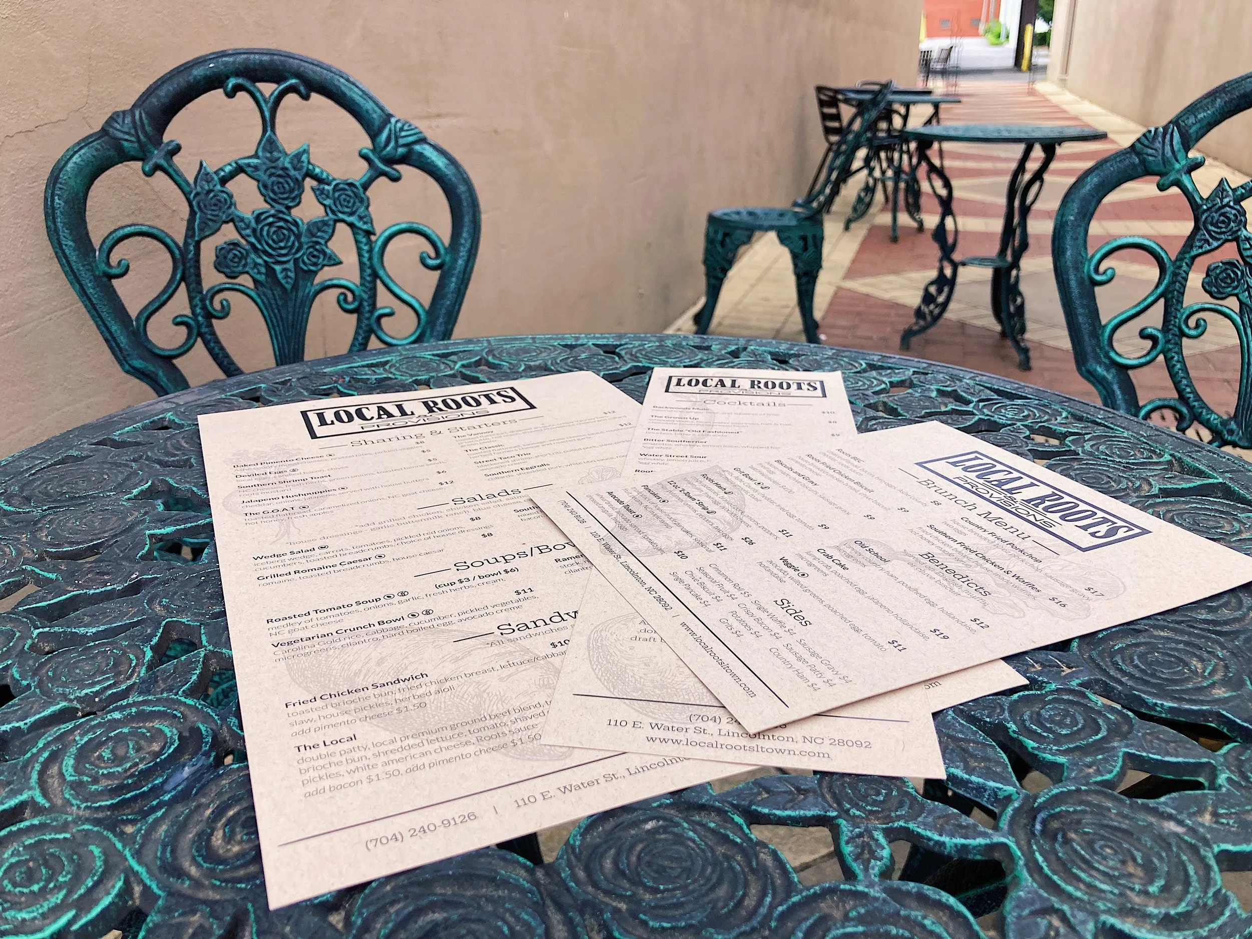 Menus — Table Rock Printers