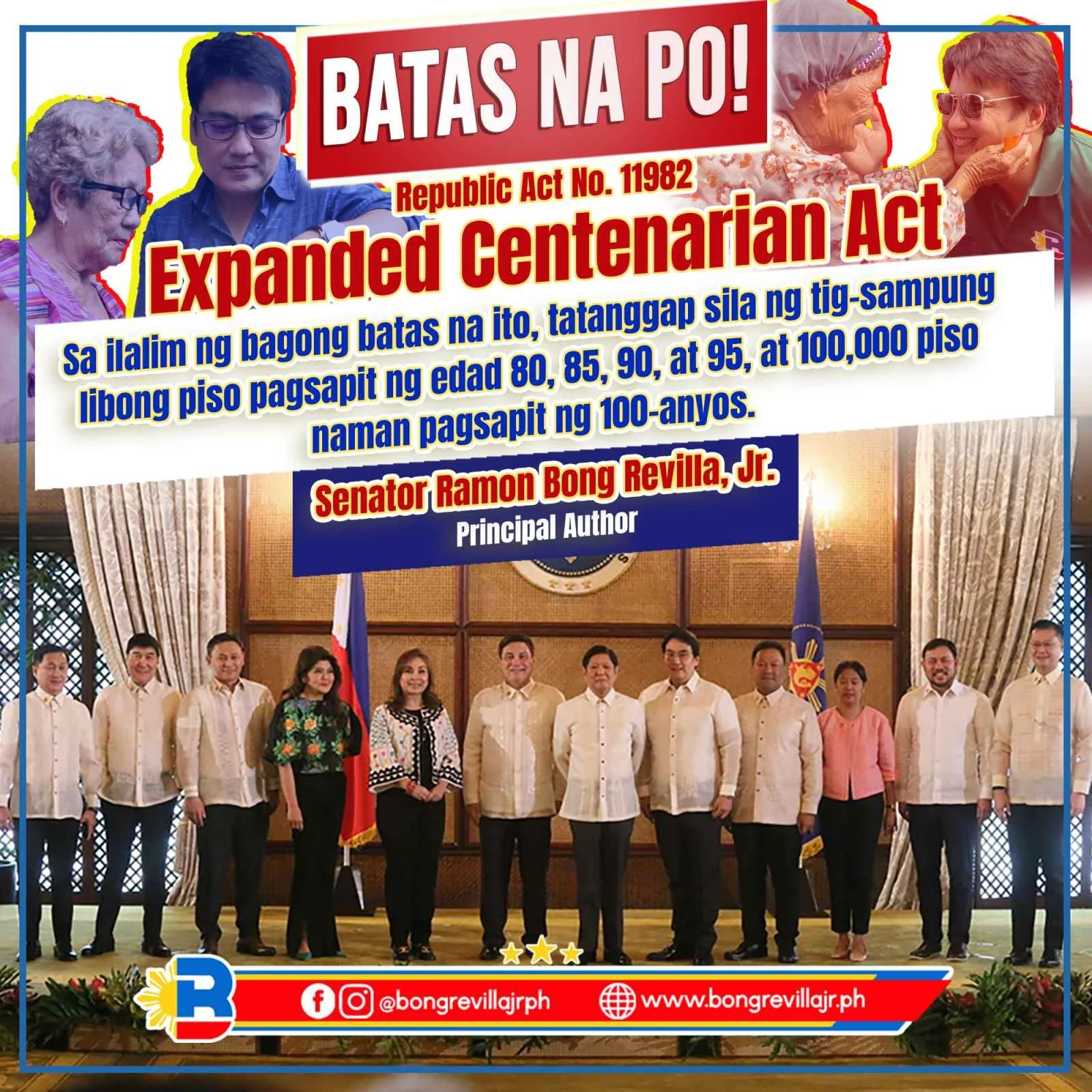RA 11982: EXPANDING THE COVERAGE OF THE CENTENARIANS ACT 