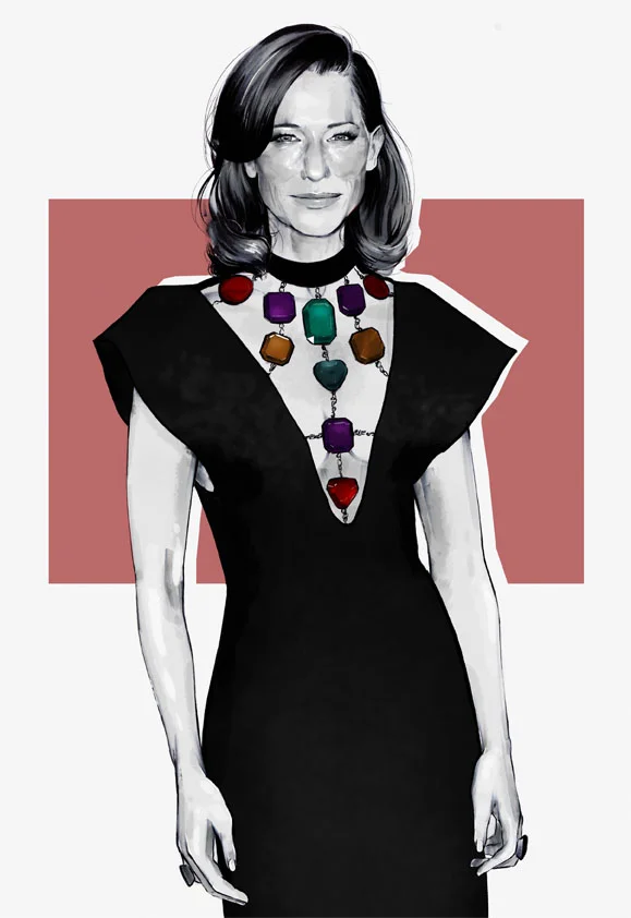 Cate Blancett at the BAFTAs 2019 wearing Christopher Kane.