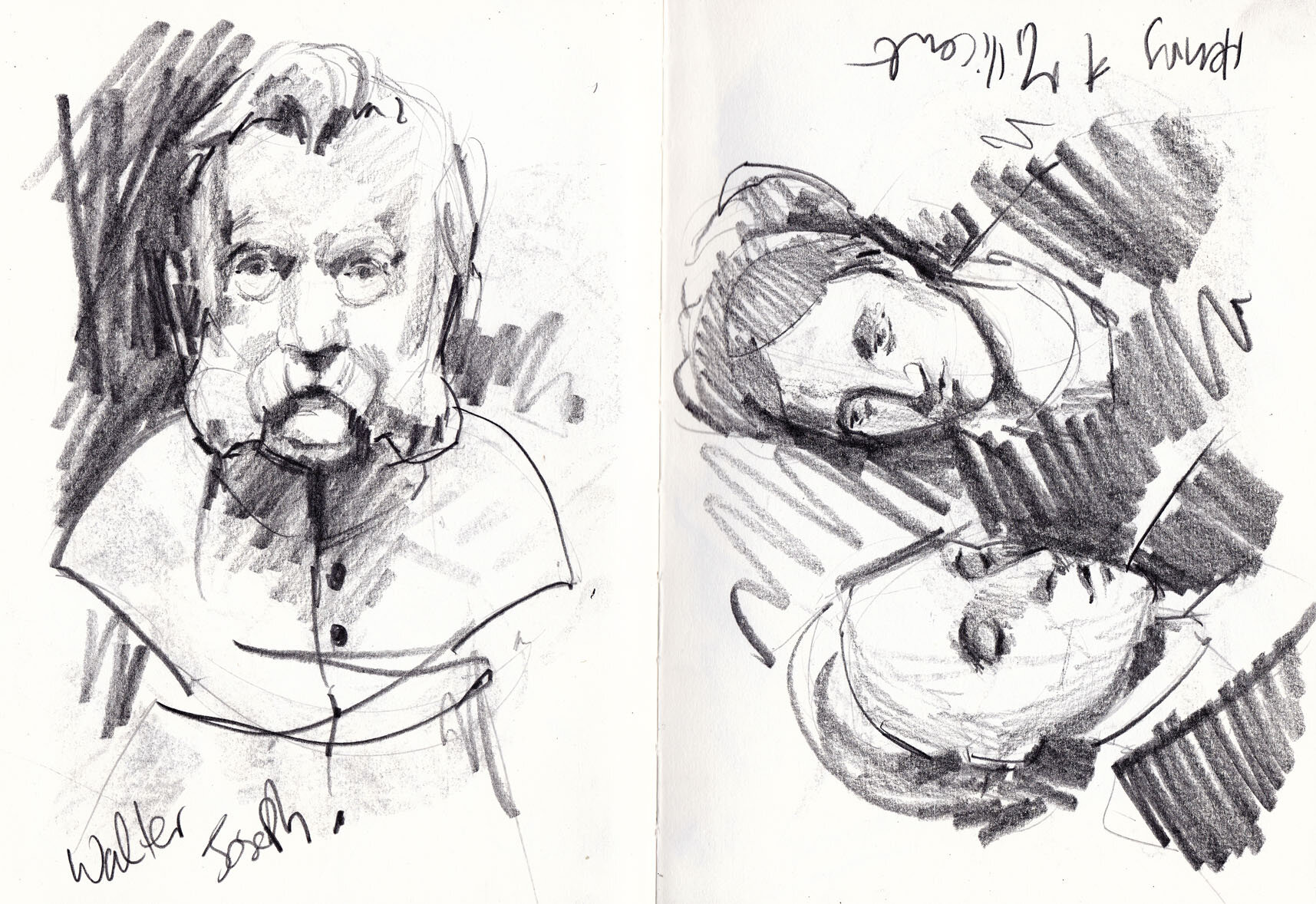 Portrait sketches - National Portrait Gallery