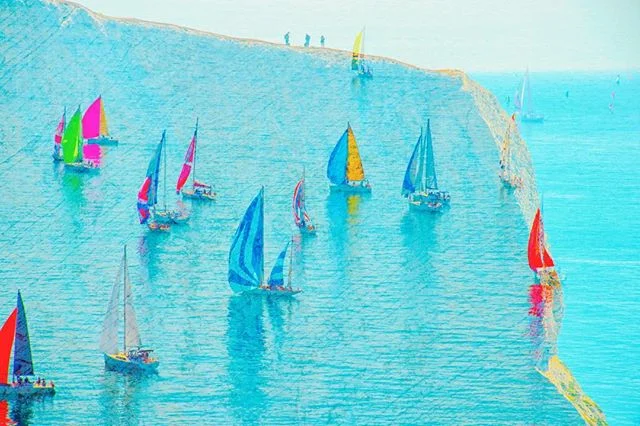 #sailingrace#roundtheisland2018#whiteisland#england#seaphotography#Nikon#sea#ocean#boats#sailingboats#igers#UK
