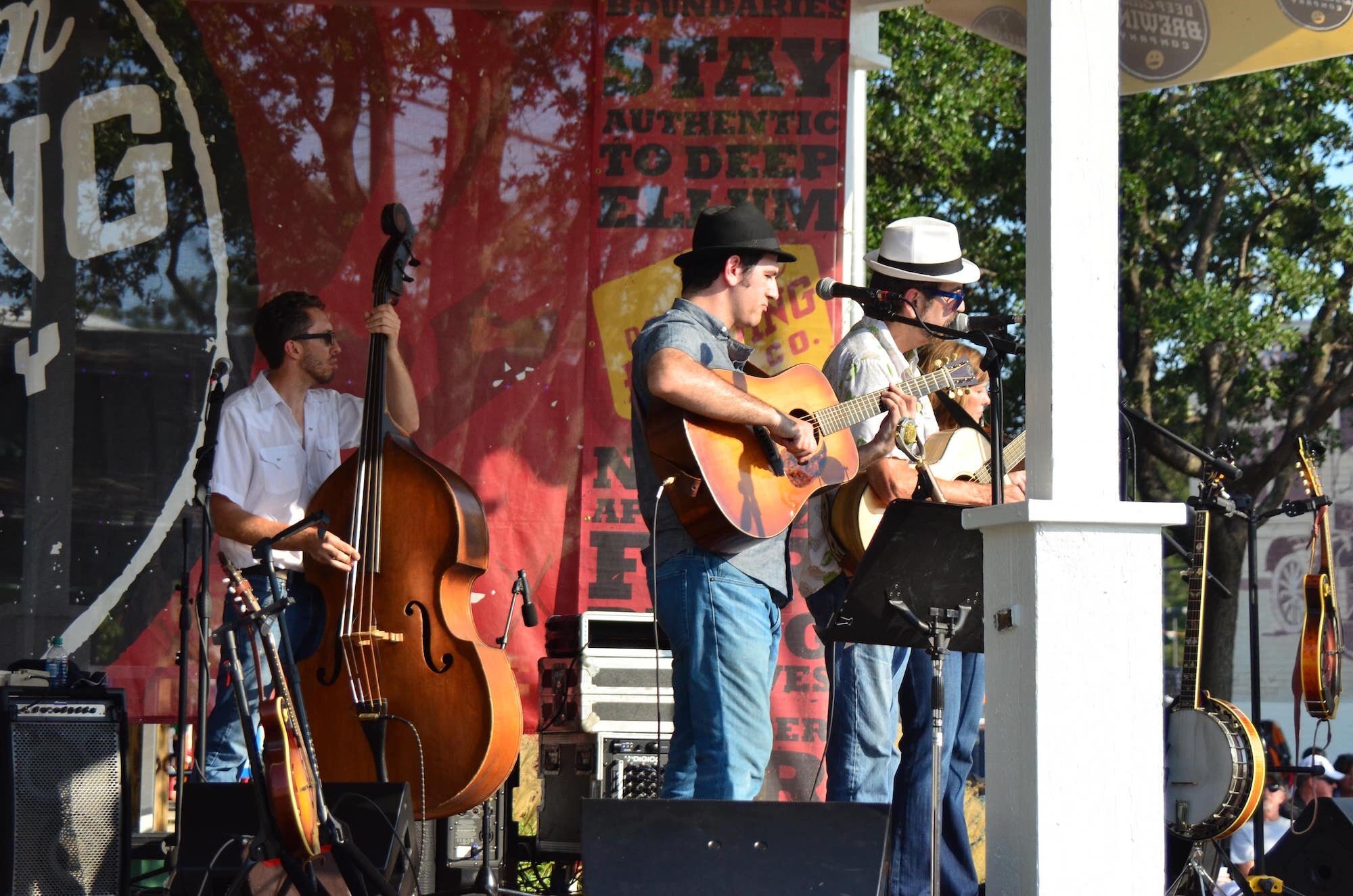 Austin's favorite bluegrass band, Hot Pickin 57s, at Grapefest Wine Festival