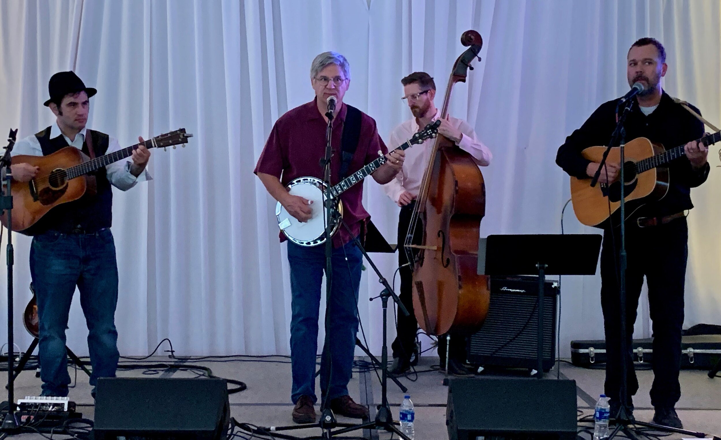 Hot Pickin 57s, best bluegrass band for corporate events, playing Hill Country Hyatt