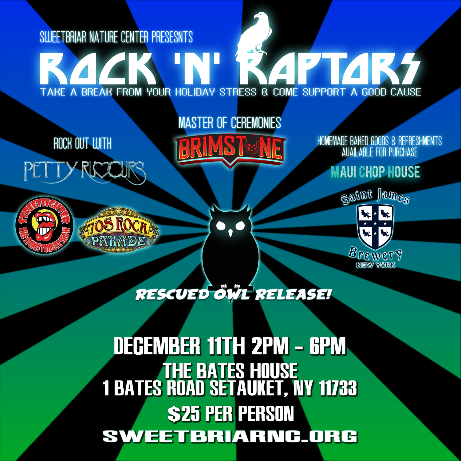 Rock Raptors Rock N' Raptors Fundraiser — Sweetbriar Nature Center