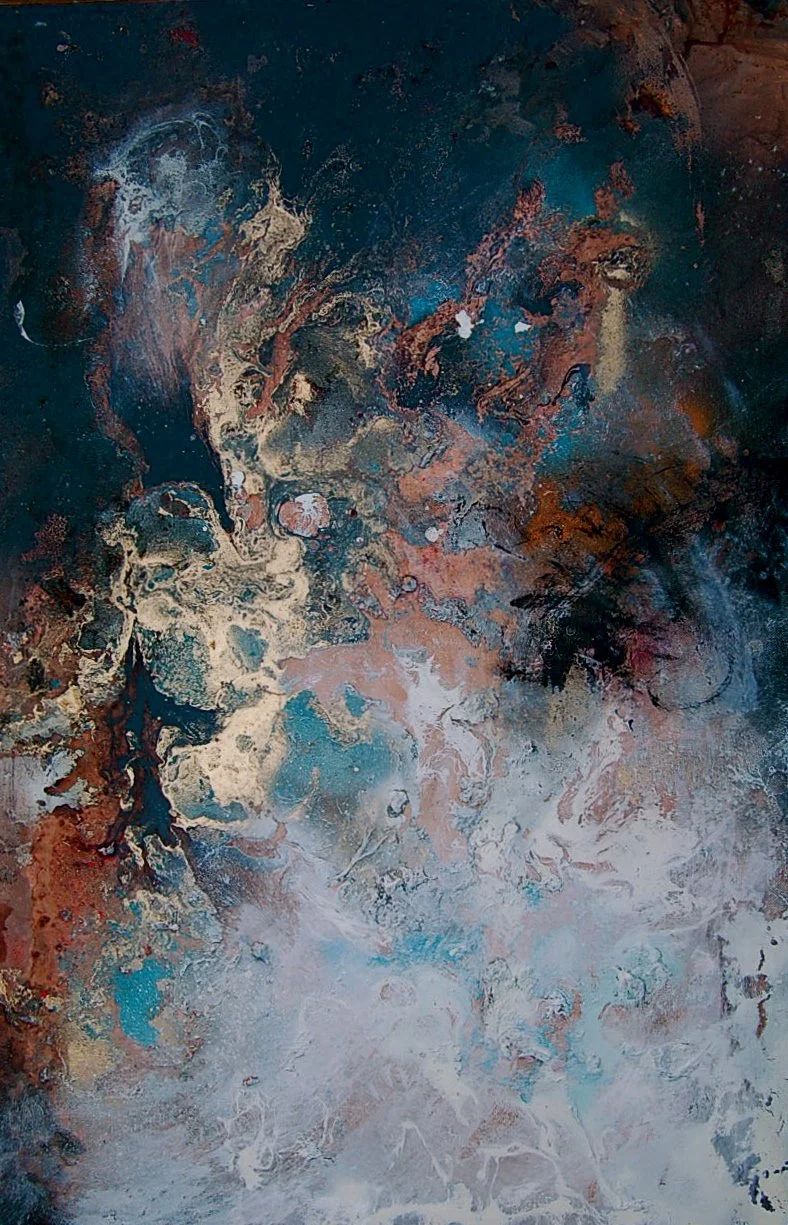 Evolution - %22Number 3%22 2011. Acrylic and Spray paint 66 x 96 cm.JPG